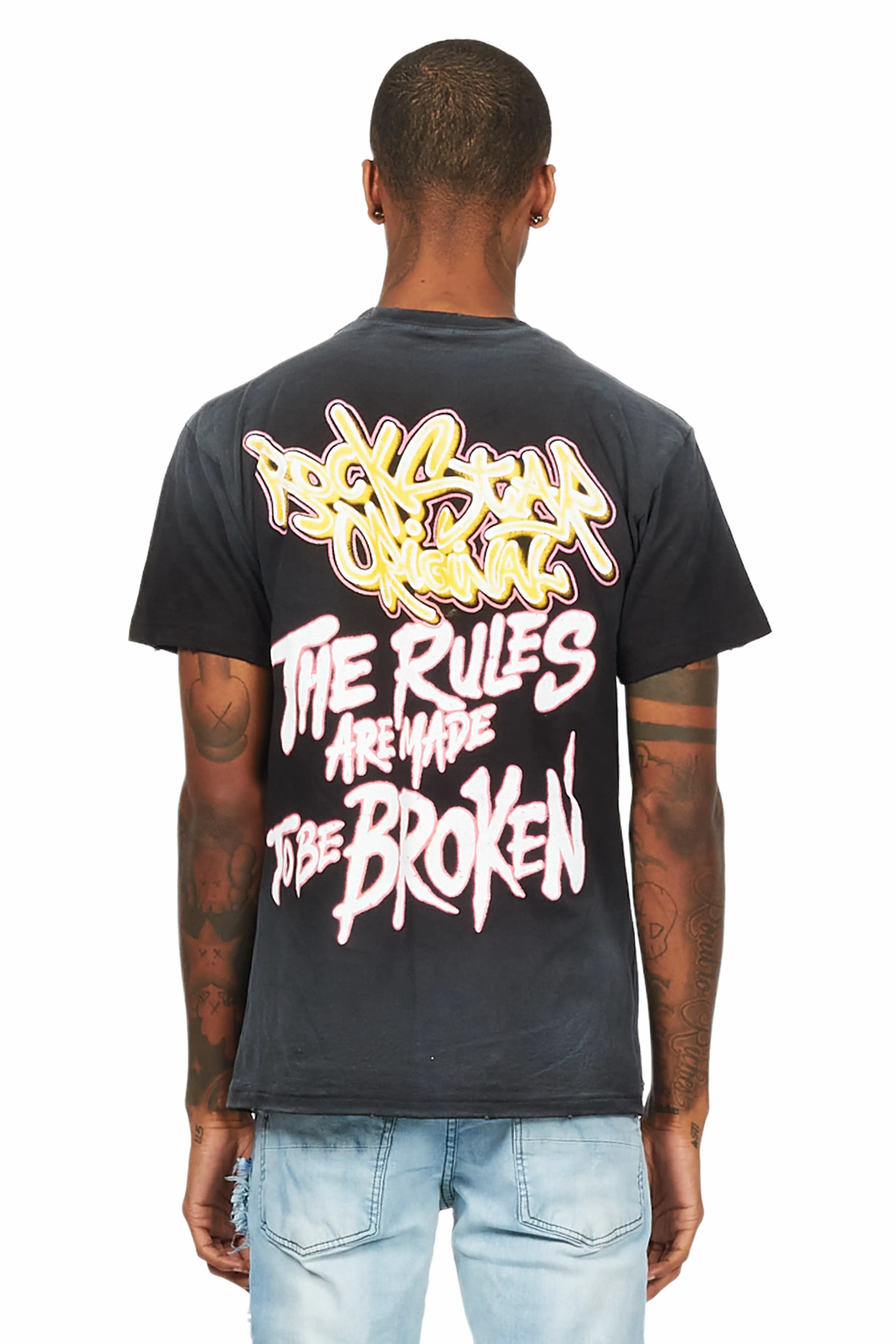 Rafe Black Graphic T-Shirt - Image 5