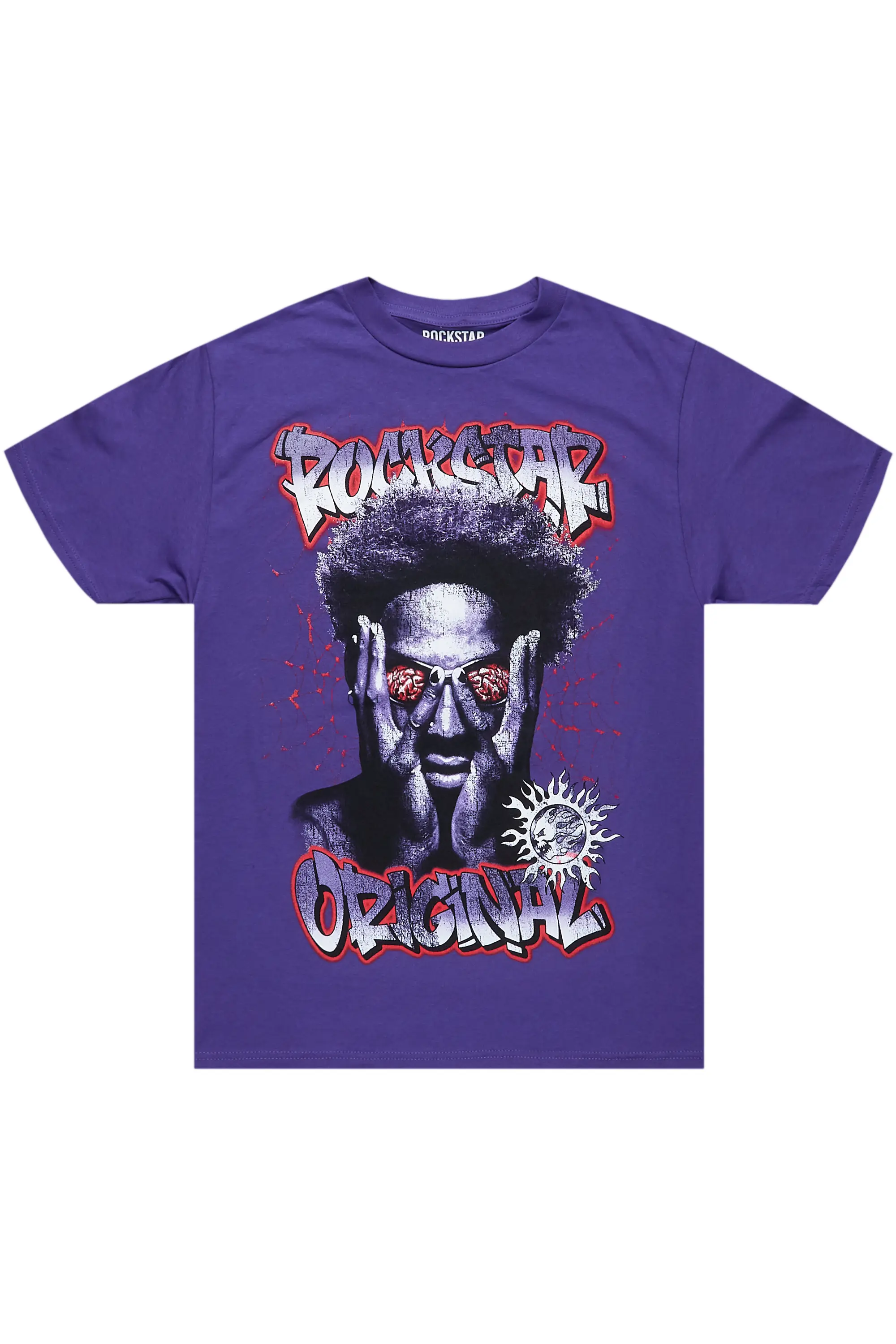 Acke Purple Graphic T-Shirt - Image 2