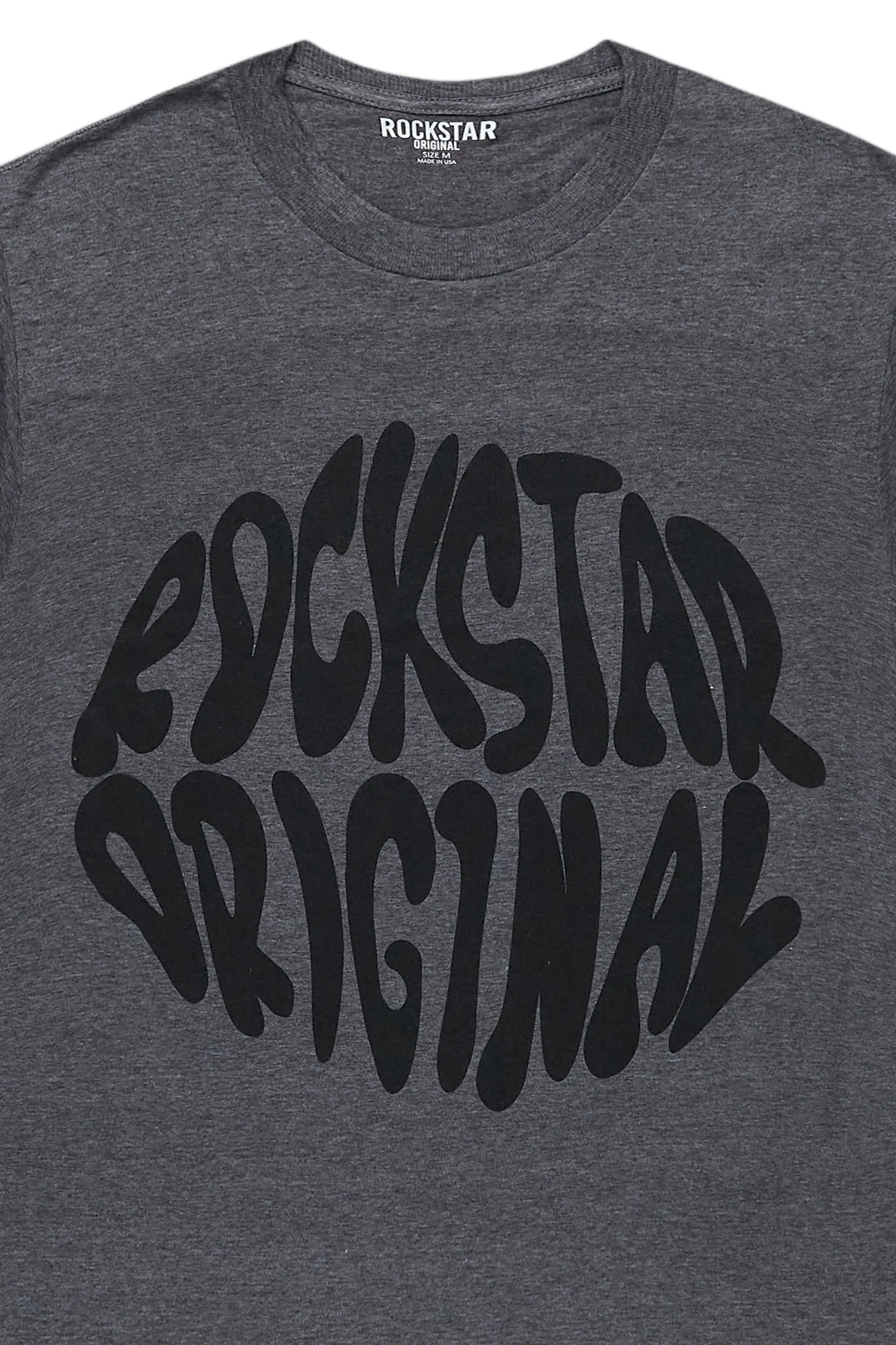 Thierry Heather Charcoal Graphic T-Shirt - Image 3