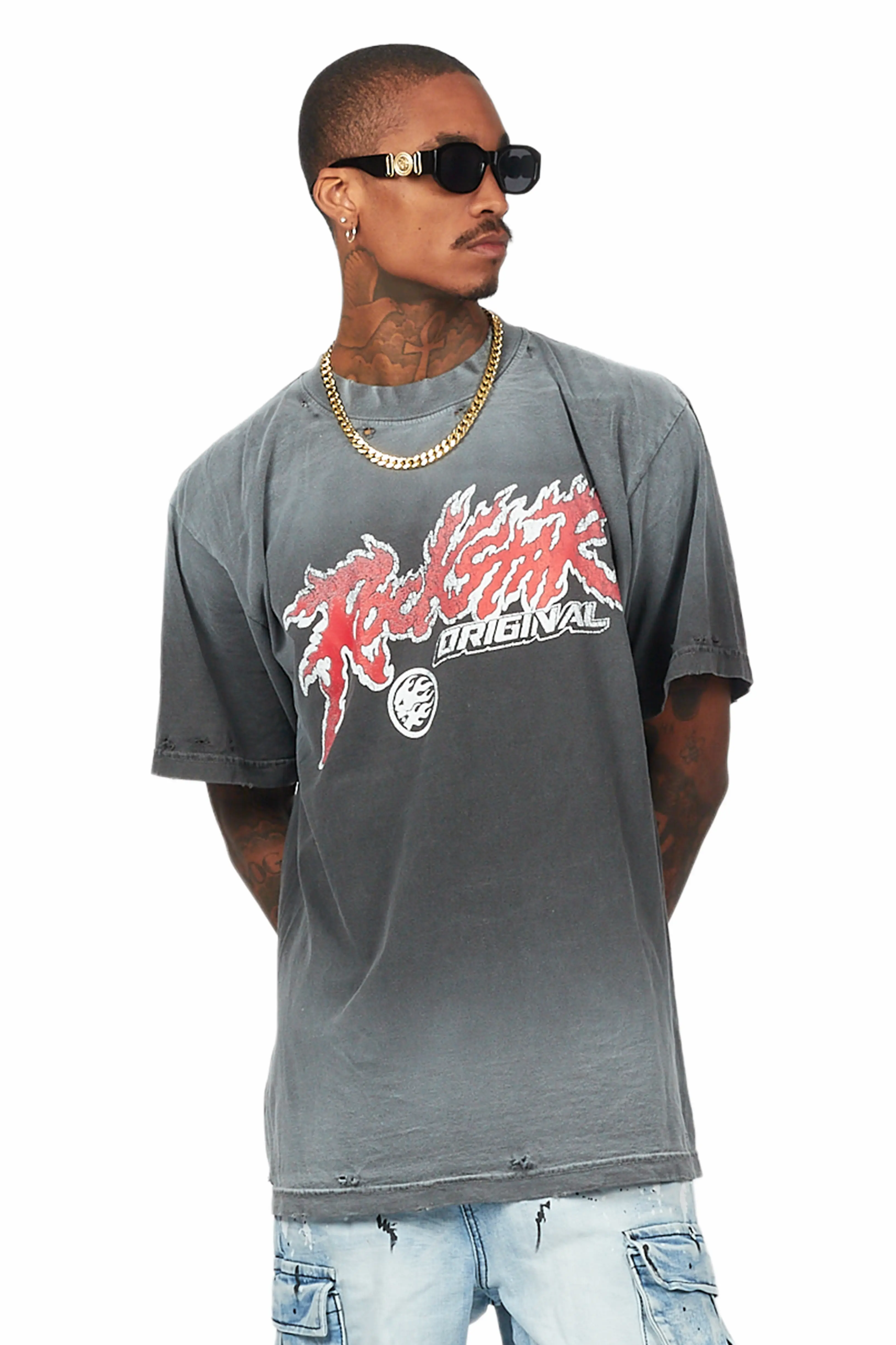 Yash Shadow Oversized T-Shirt - Image 4