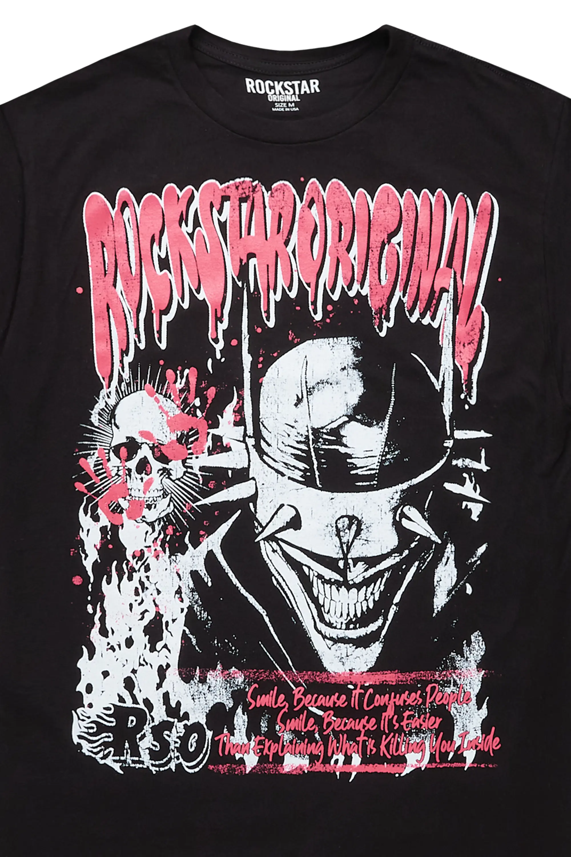 Too Serious Black Graphic T-Shirt - Image 2