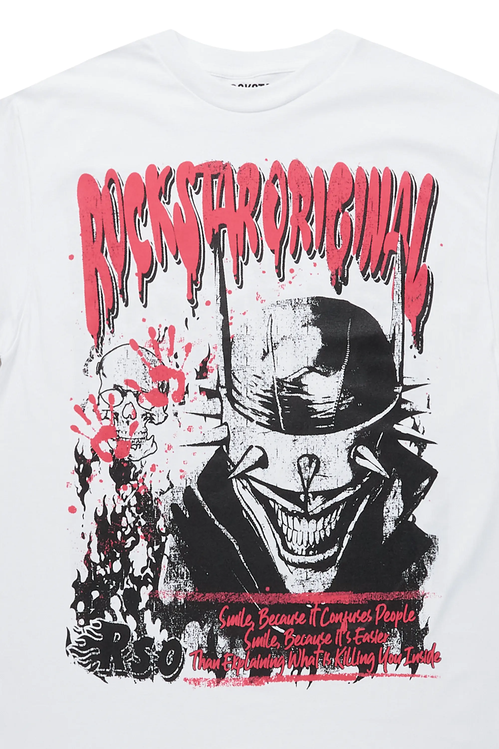 Too Serious White Graphic T-Shirt - Image 2