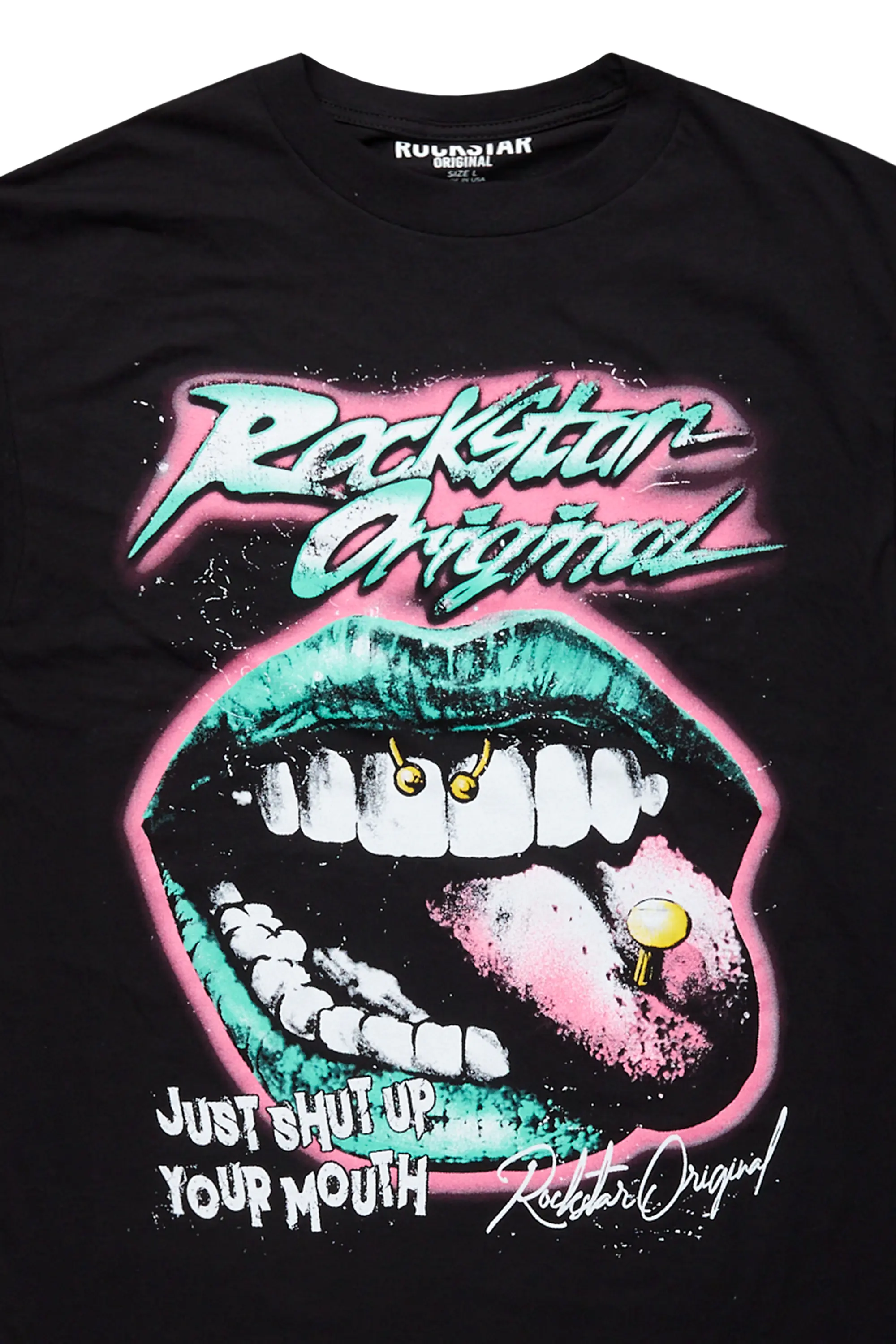 Psycho Black Graphic T-Shirt - Image 3