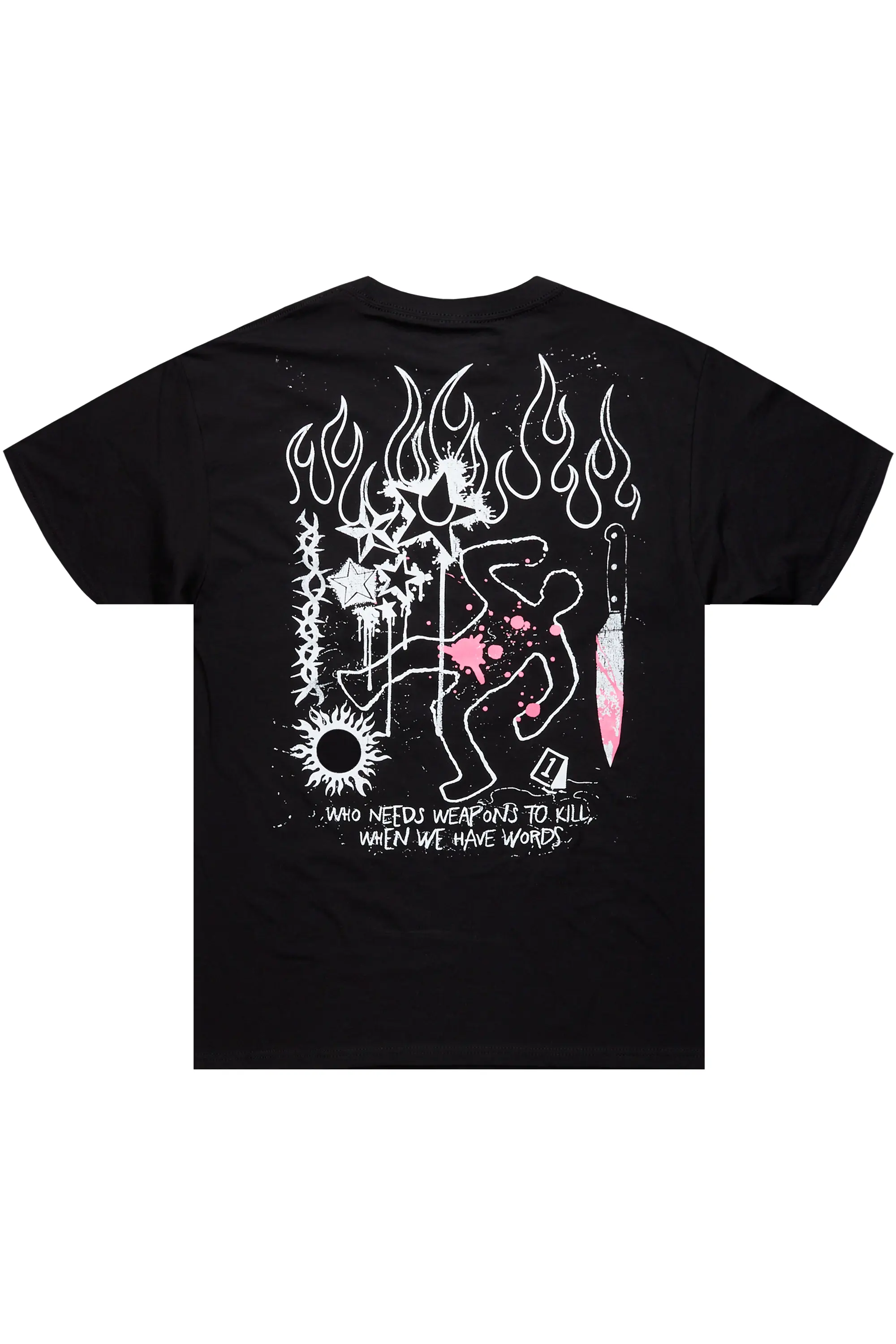 Psycho Black Graphic T-Shirt - Image 5