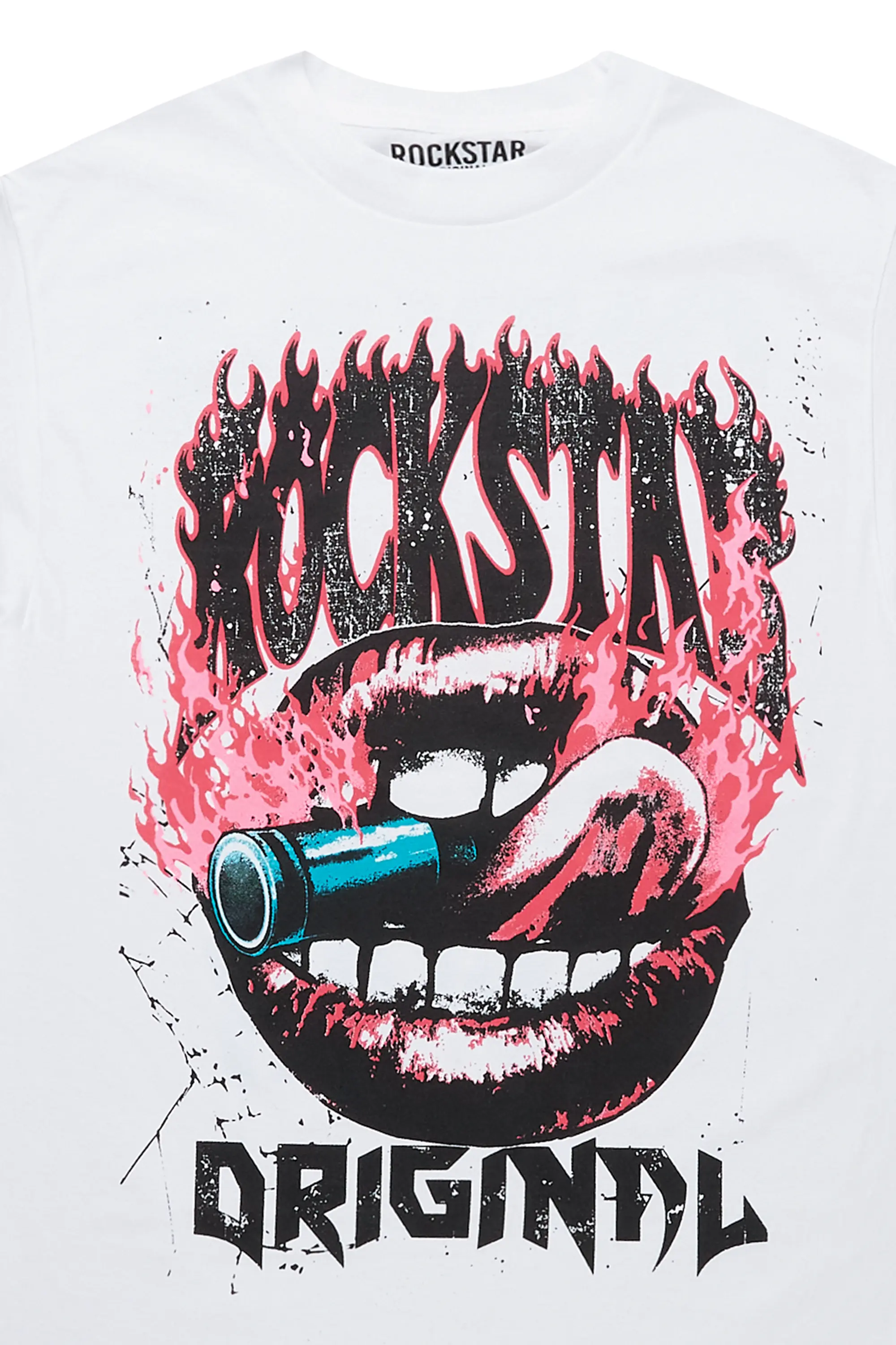 Grindin White Graphic T-Shirt - Image 2