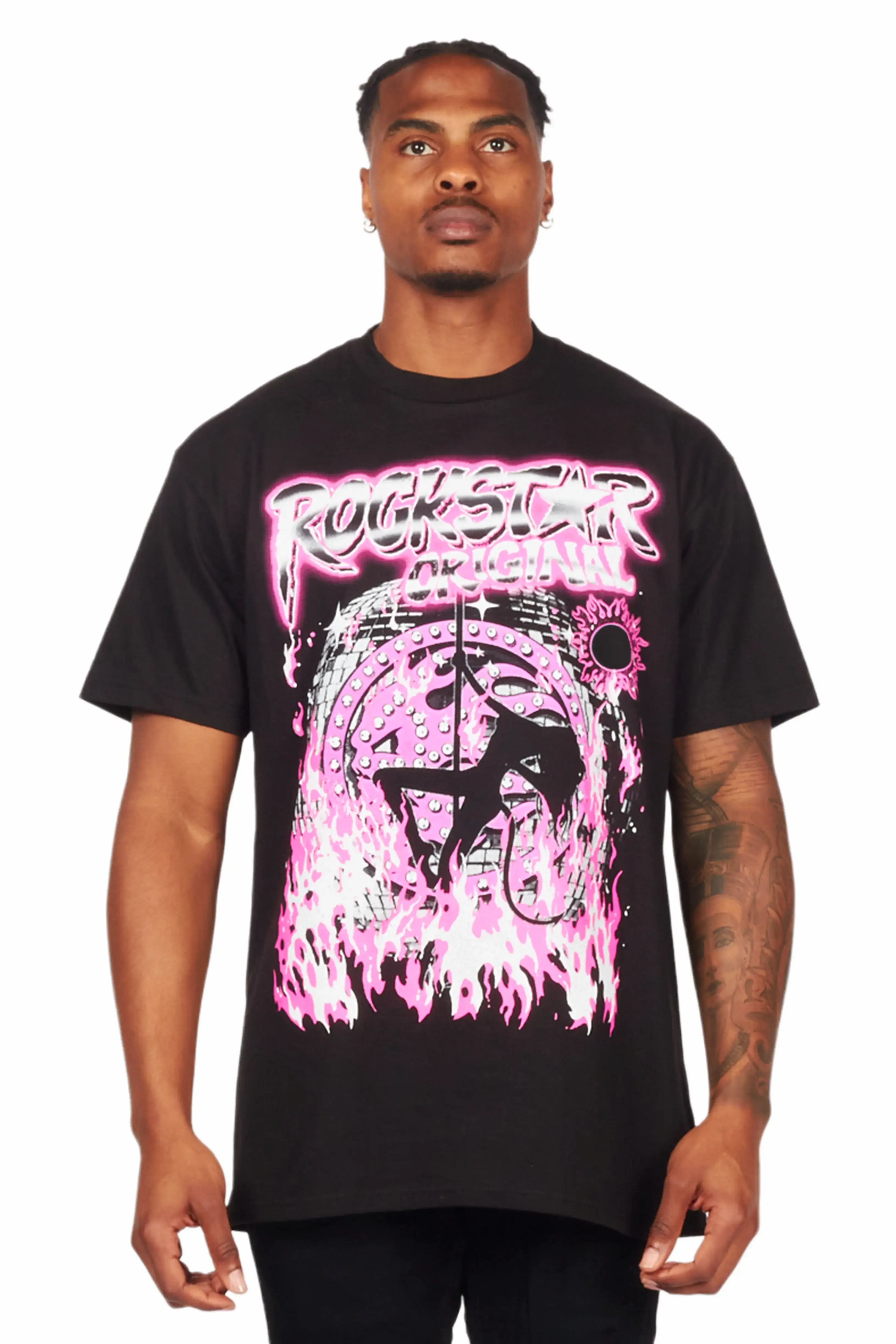 Serenade Black Graphic T-Shirt - Image 2