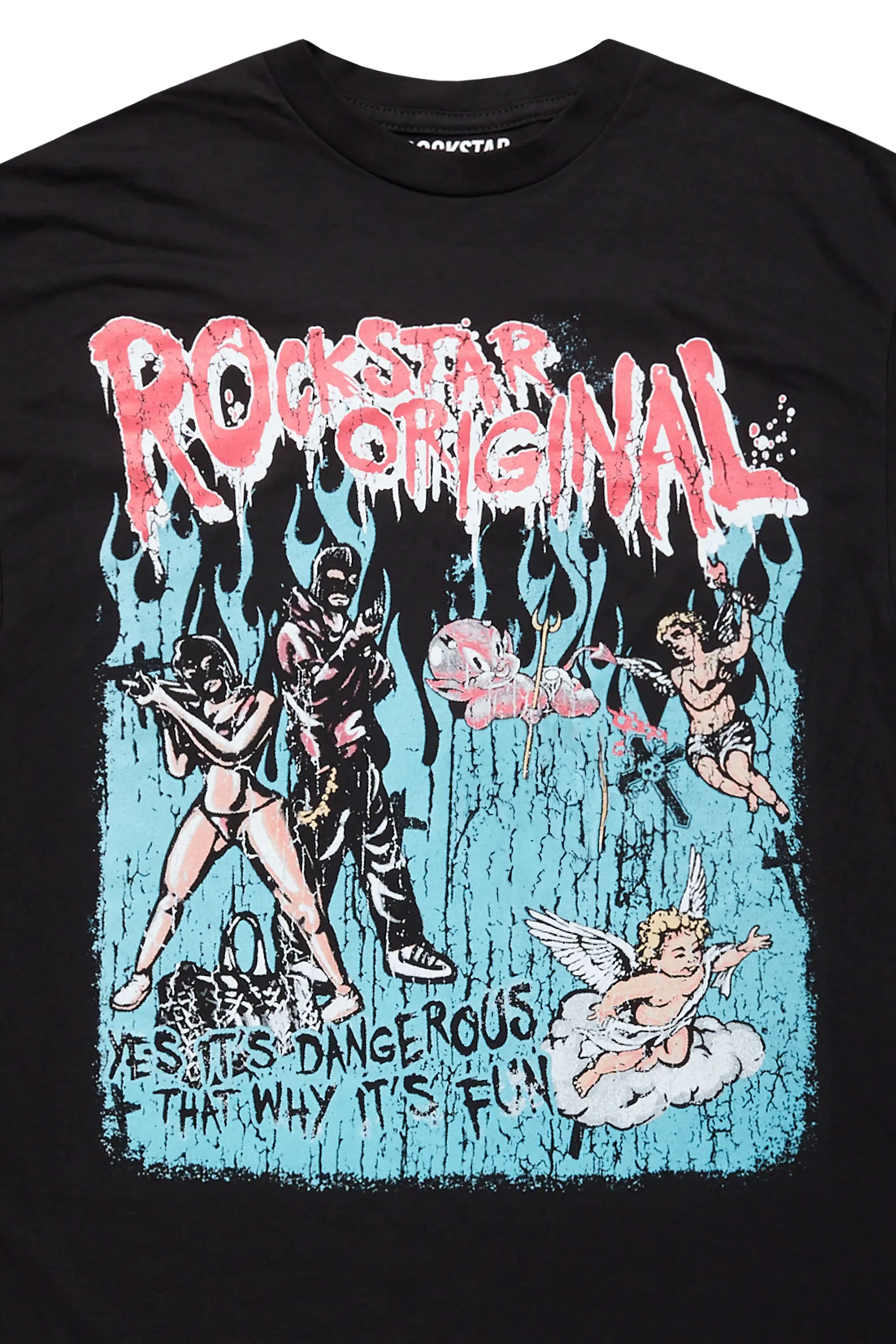 Little Lord Black Graphic T-Shirt - Image 3