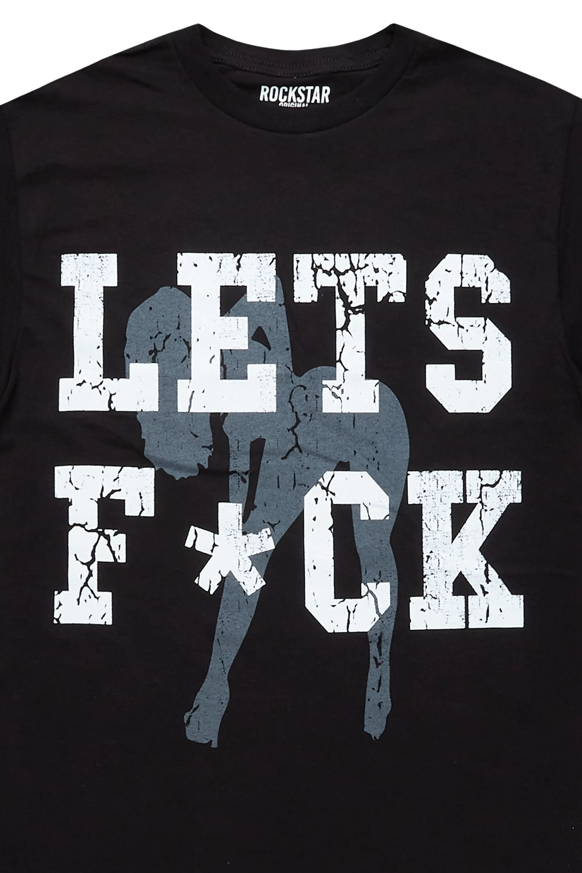 Shorty Black Graphic T-Shirt - Image 2