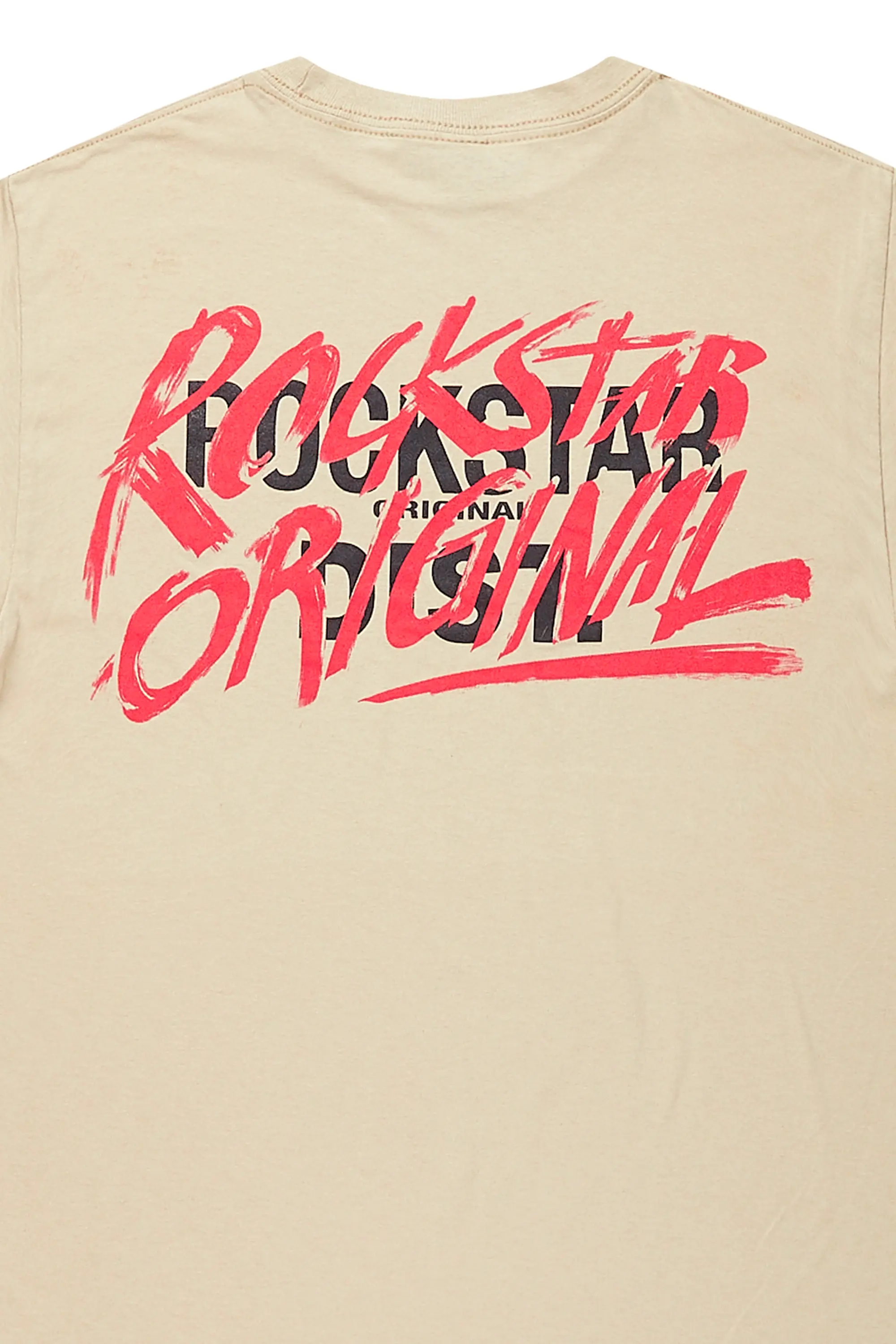 Matil Beige Graphic T-Shirt - Image 2