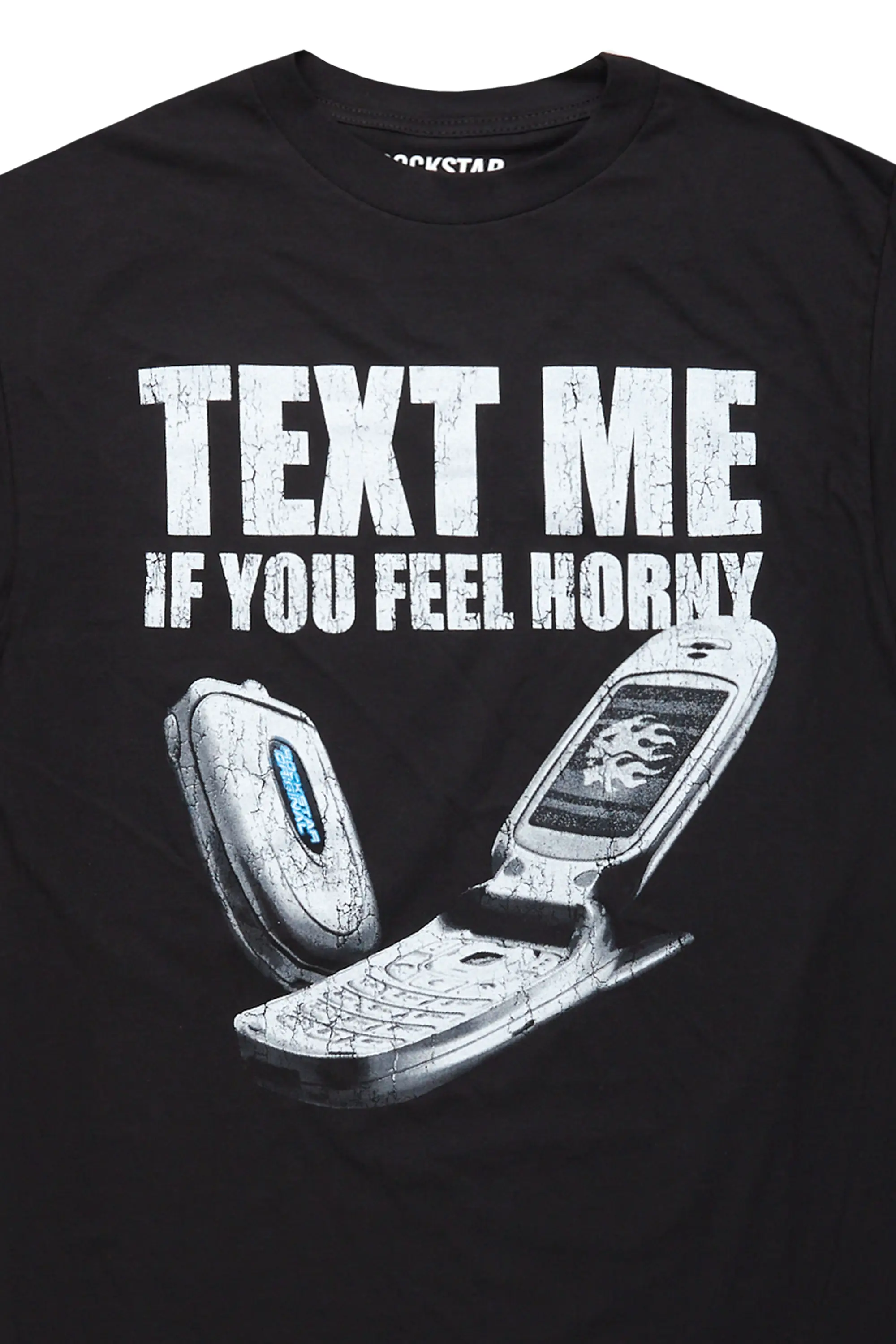 Textme Black Graphic T-Shirt - Image 3