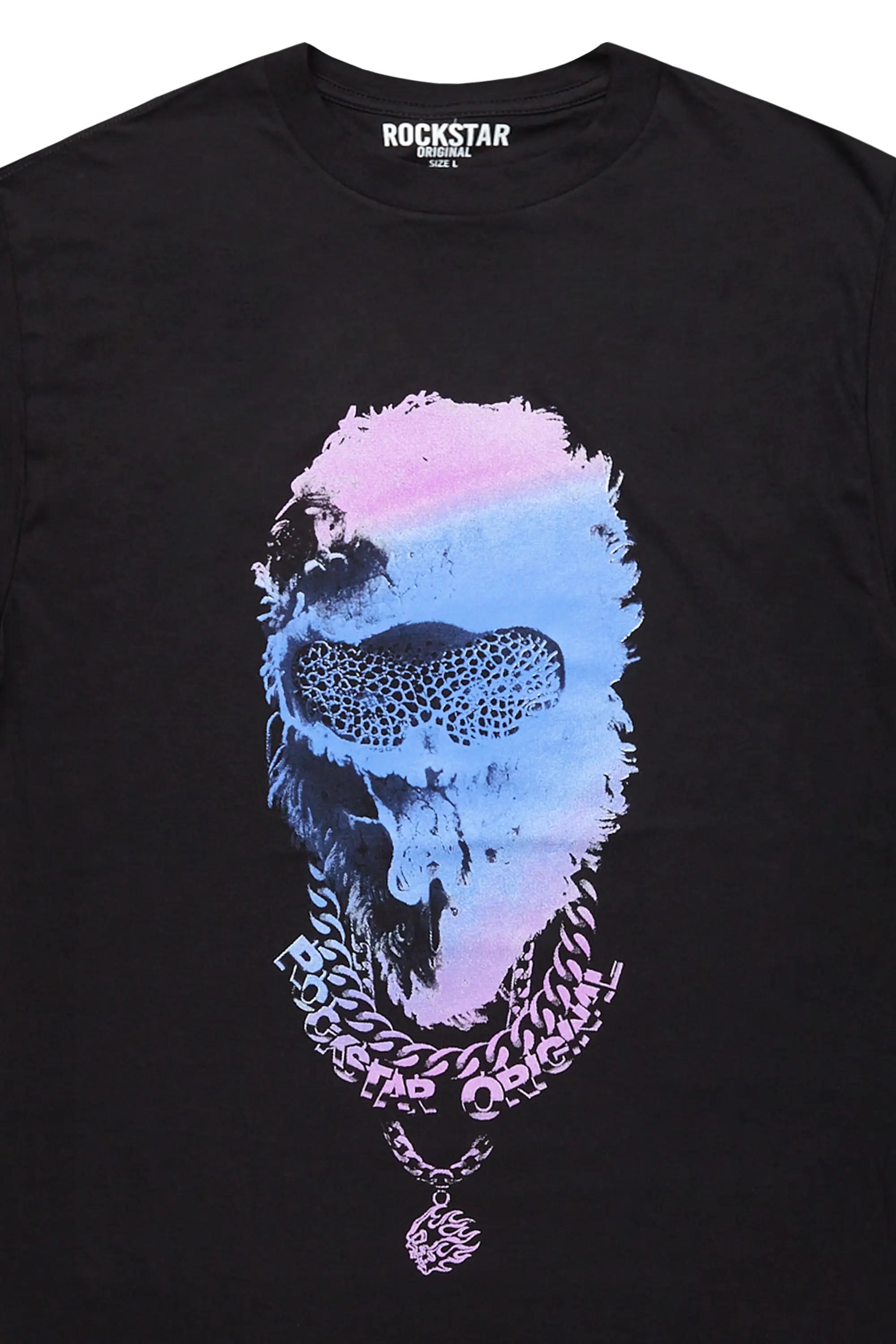 Ponce Black/Purple Graphic T-Shirt - Image 3
