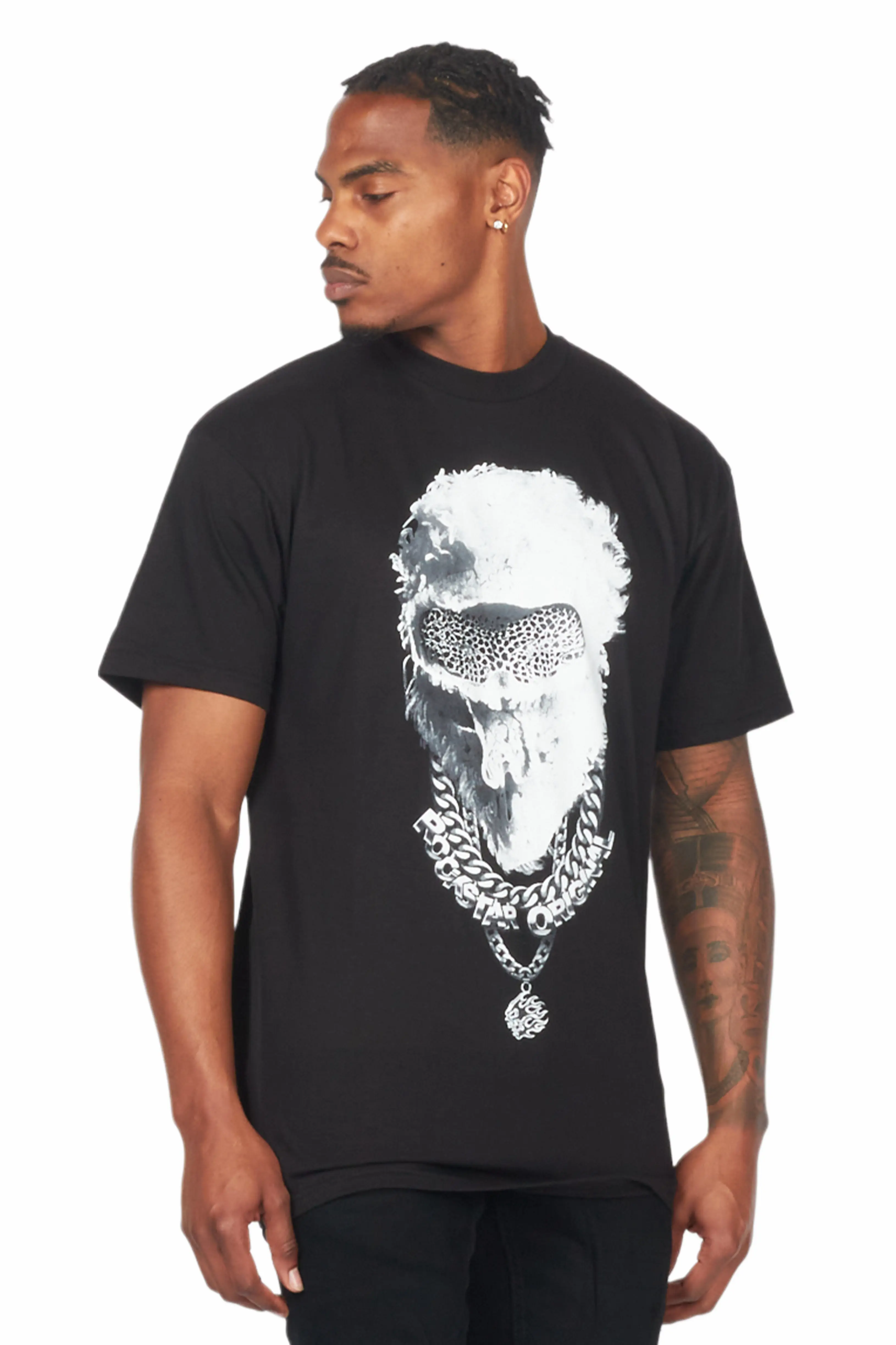 Ponce Black/White Graphic T-Shirt - Image 4
