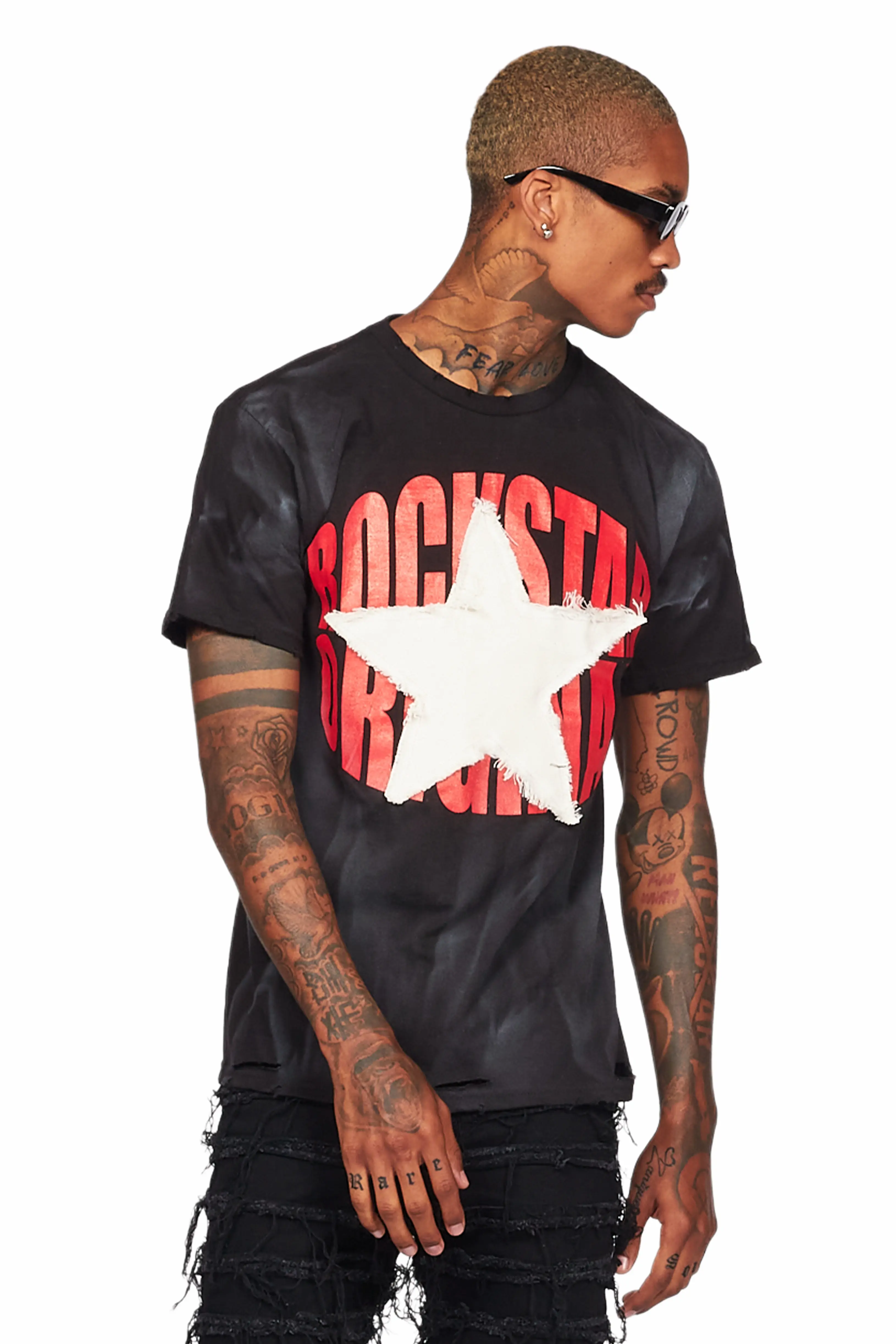 Ranger Black/Red Graphic T-Shirt - Image 4