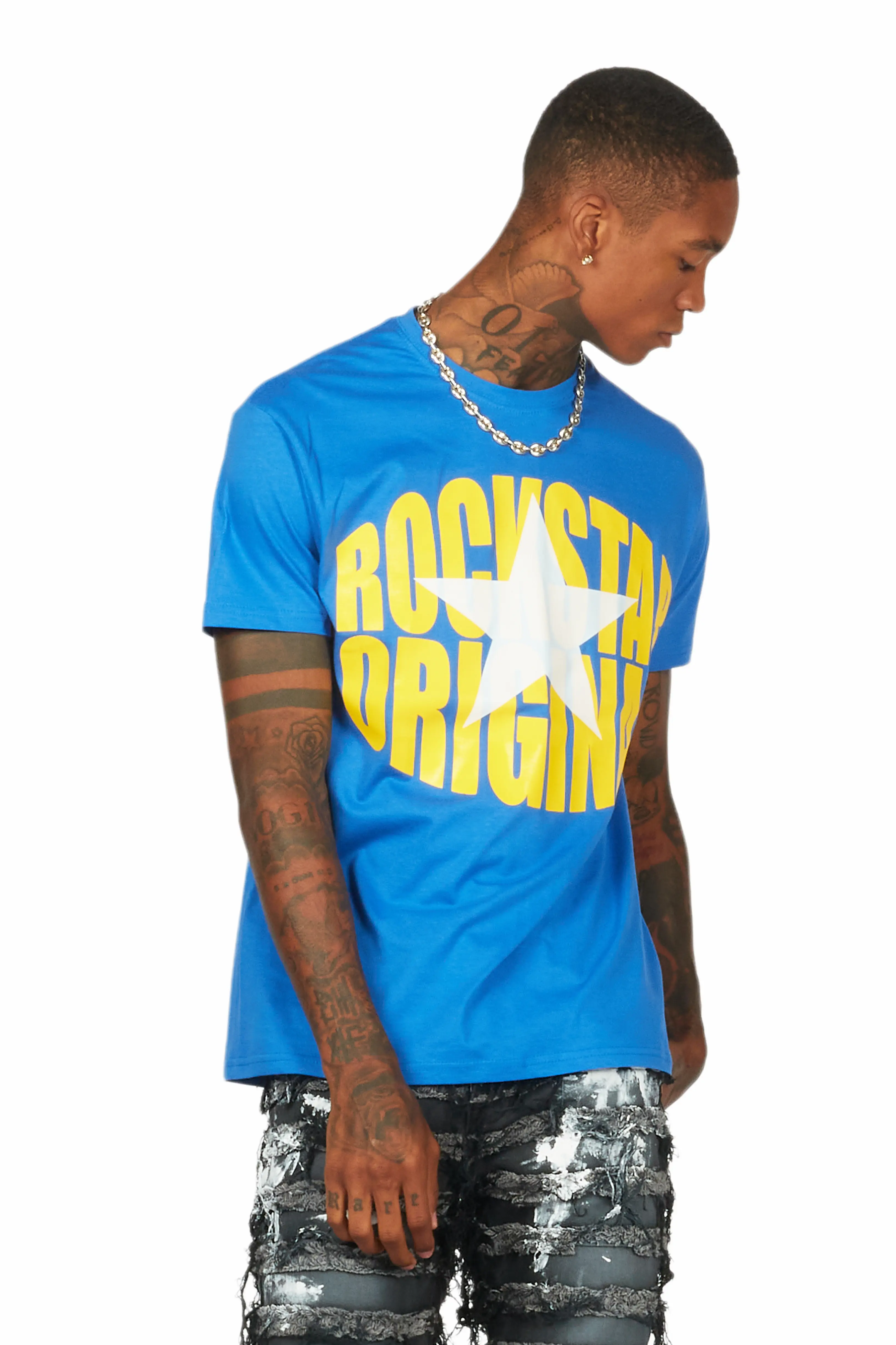 Ranger Blue/Yellow Graphic T-Shirt - Image 4