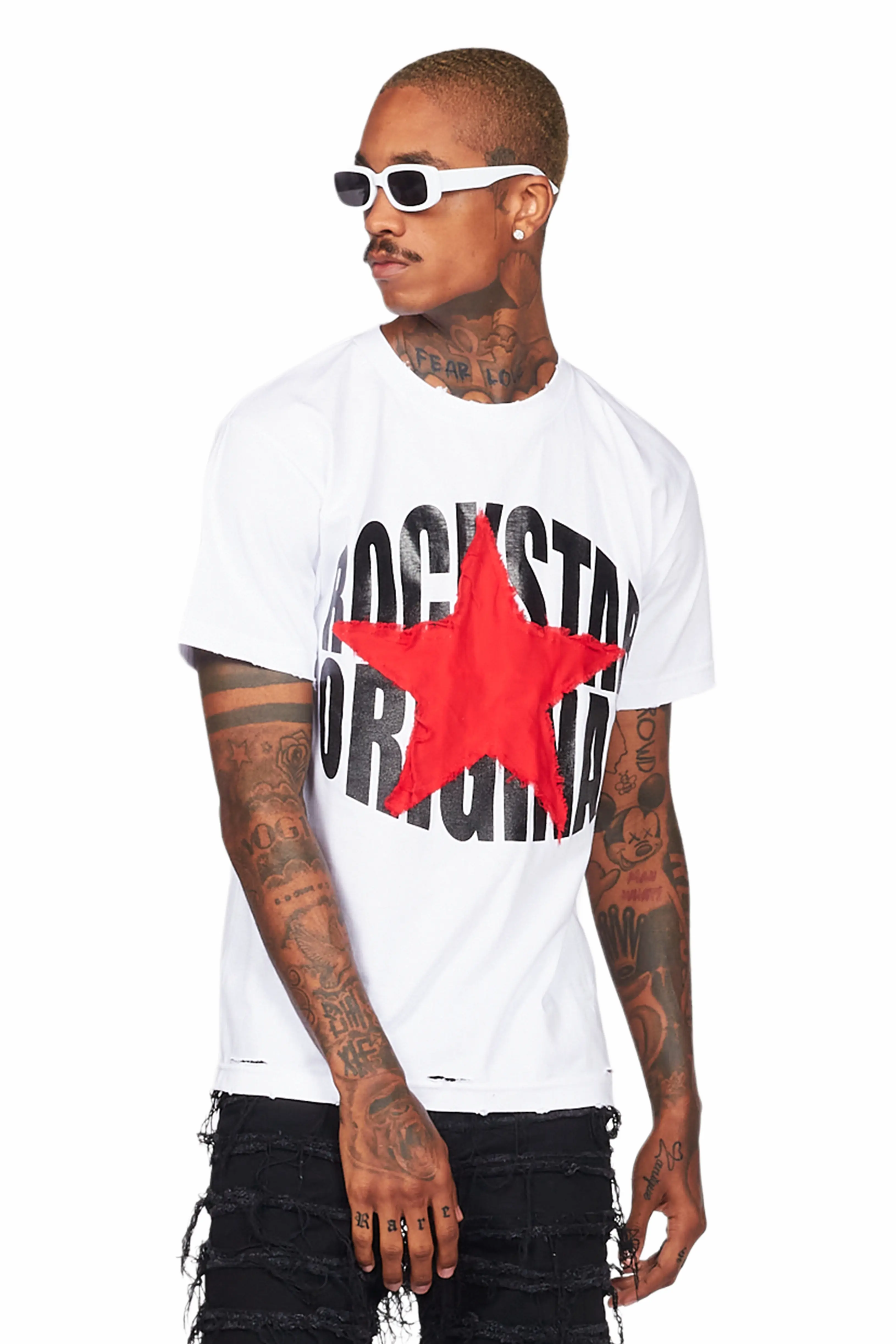 Ranger White/Black Graphic T-Shirt - Image 4
