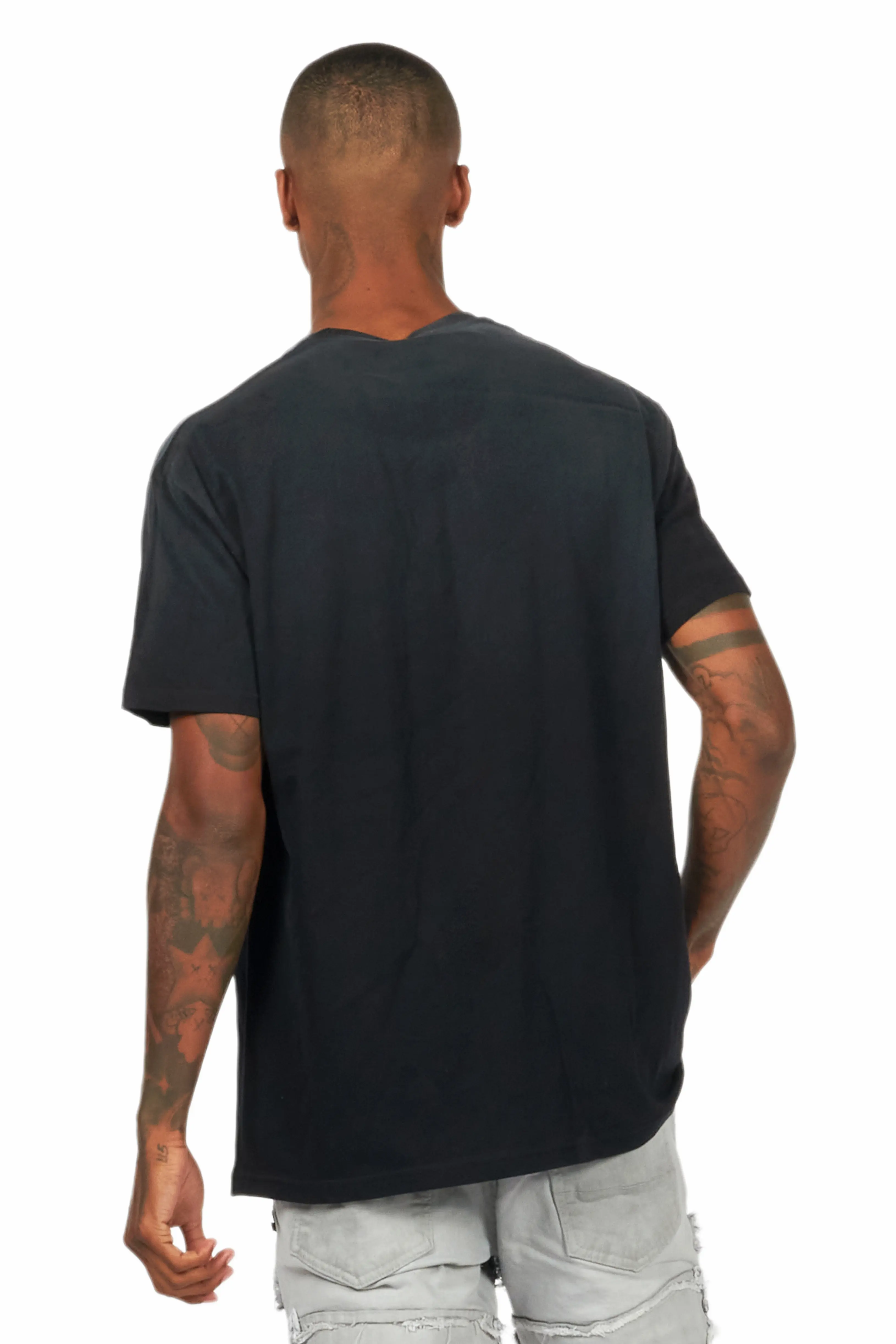 Mad Black Oversized Graphic T-Shirt - Image 4