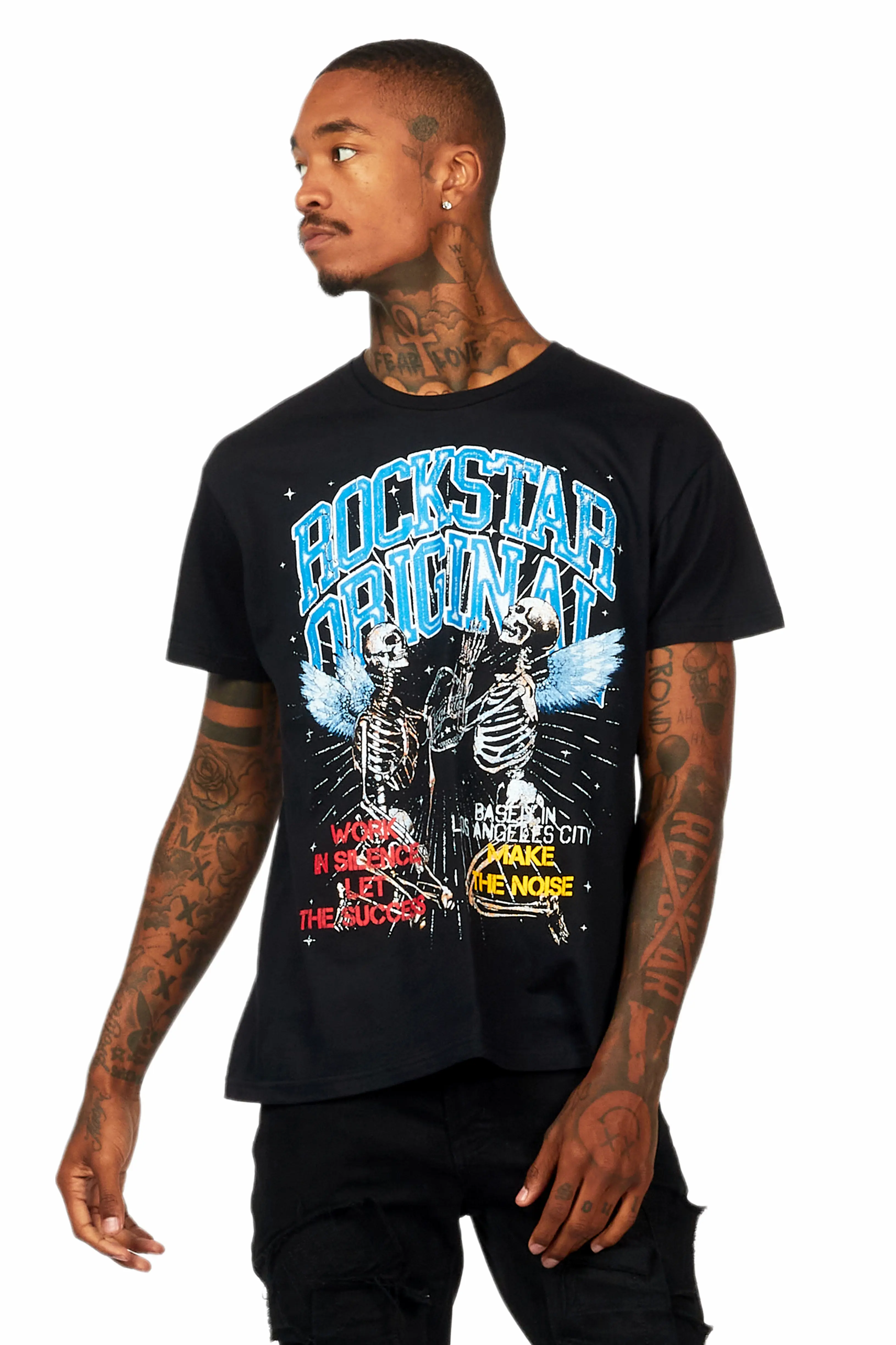 Chloe Black Graphic T-Shirt - Image 2
