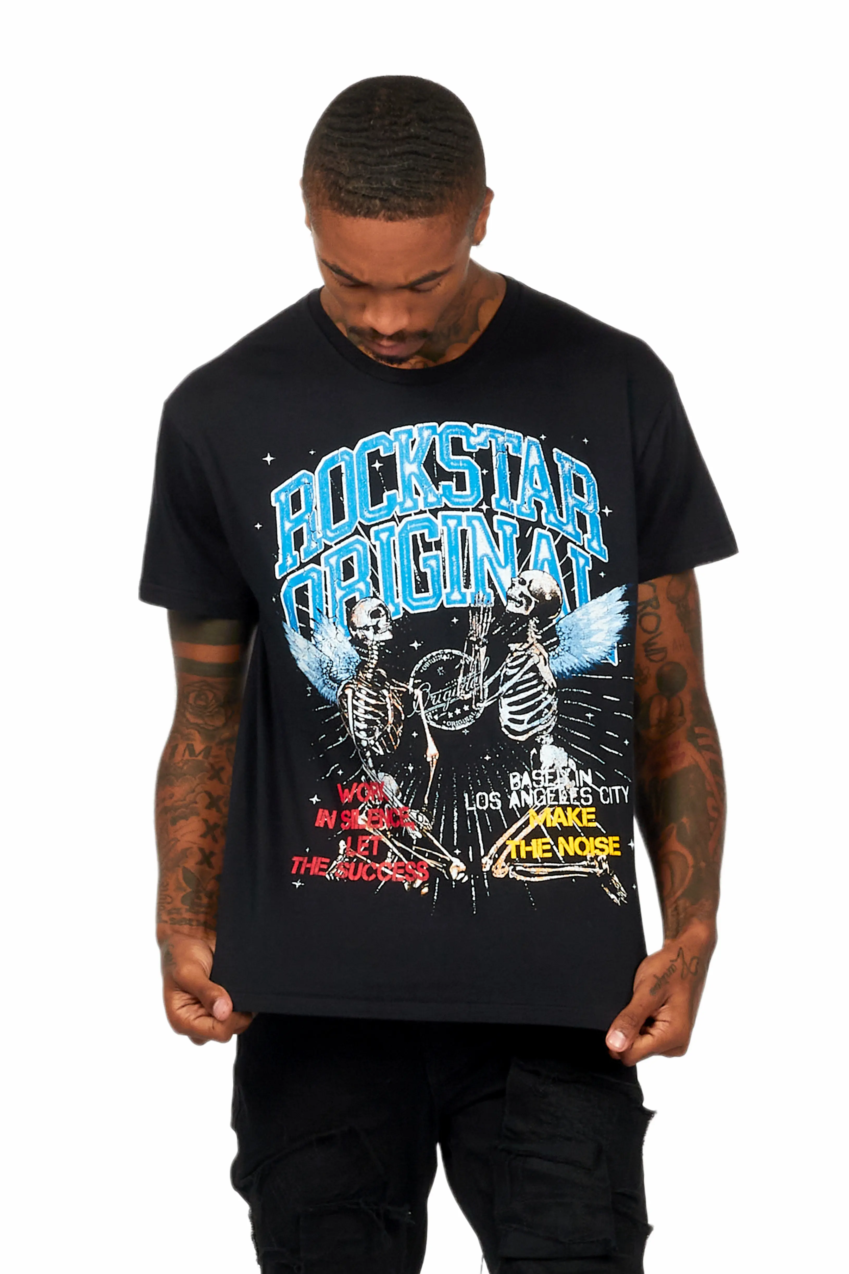 Chloe Black Graphic T-Shirt - Image 4