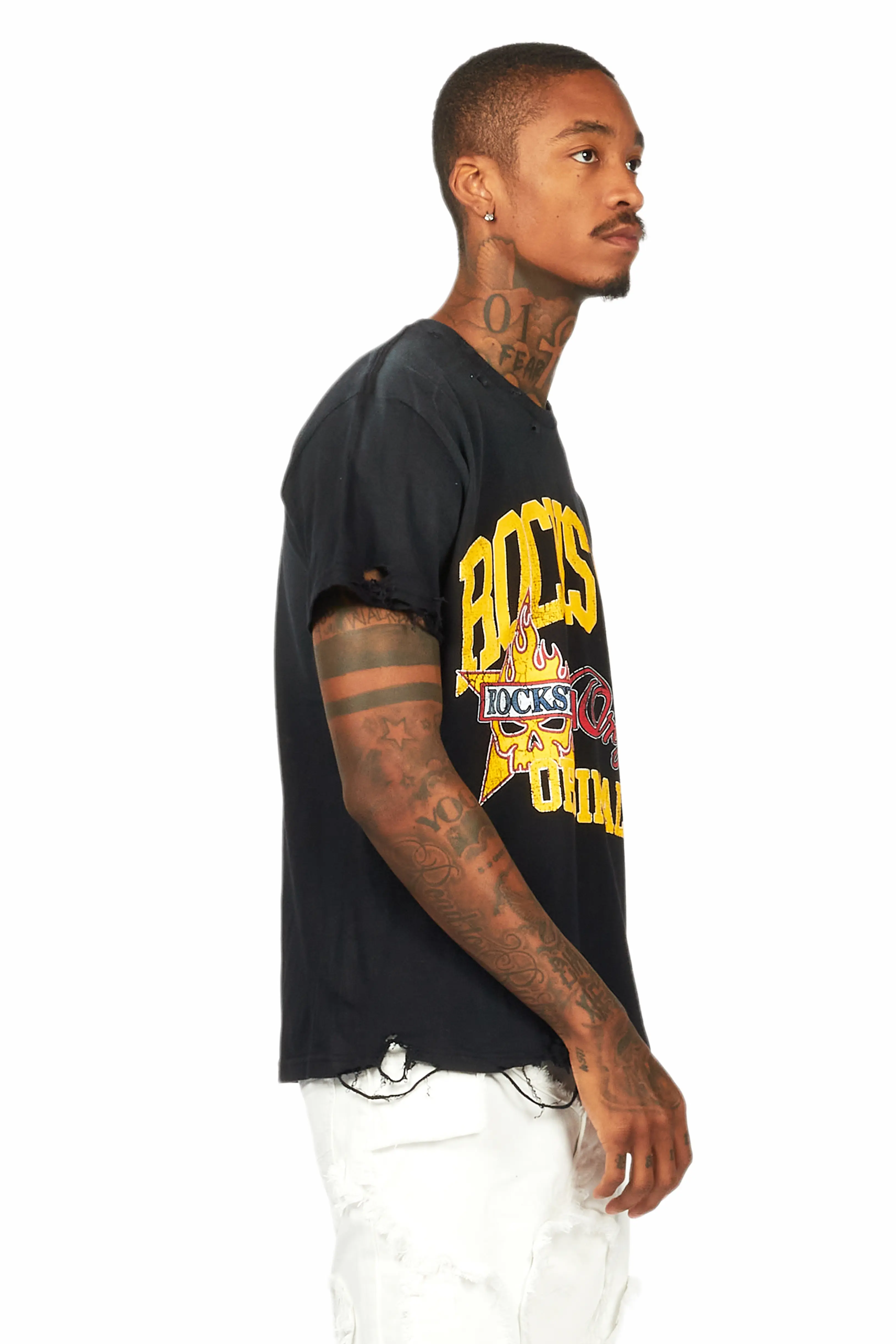 Eppy Black Graphic T-Shirt - Image 6