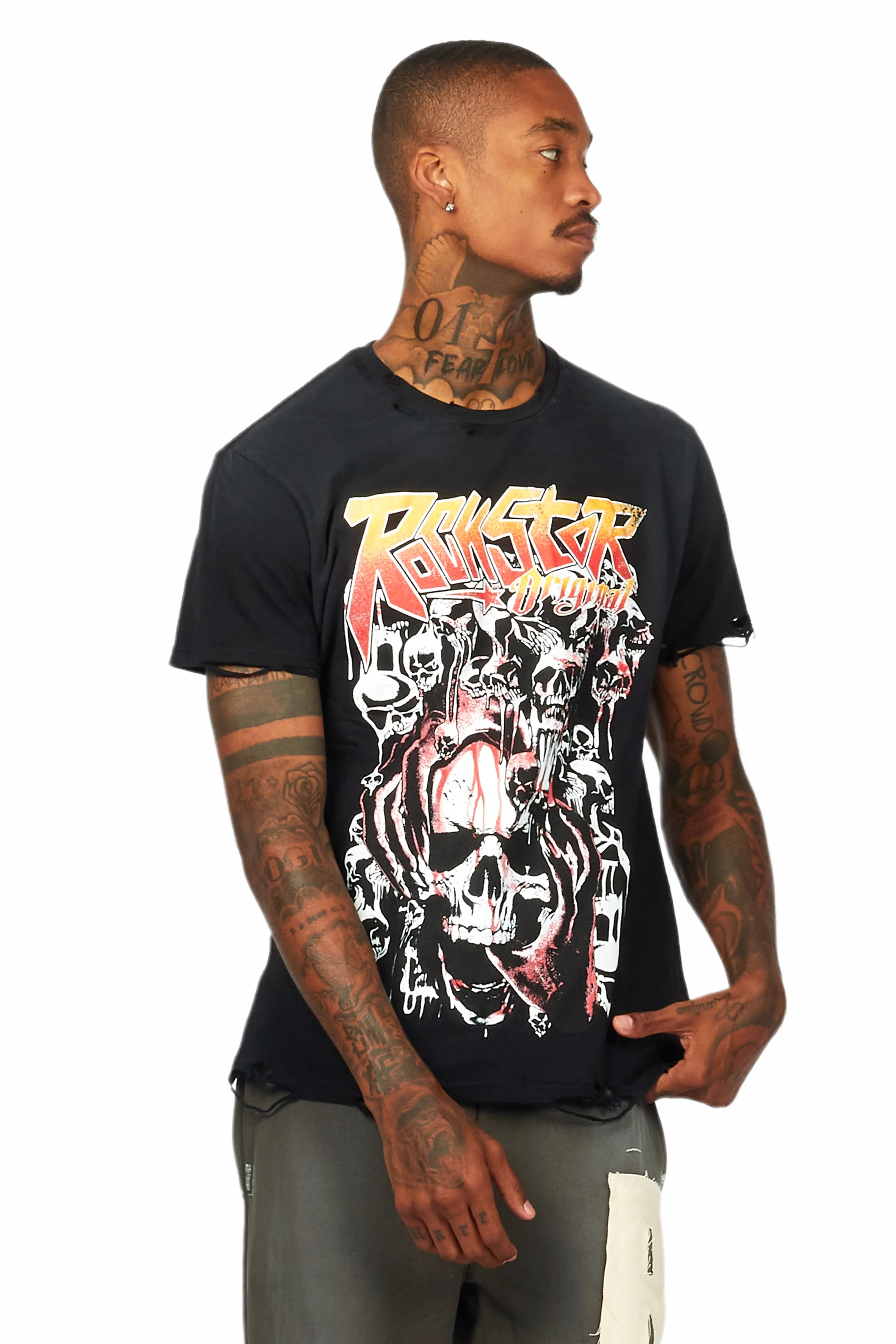 Grady Black Graphic T-Shirt - Image 2