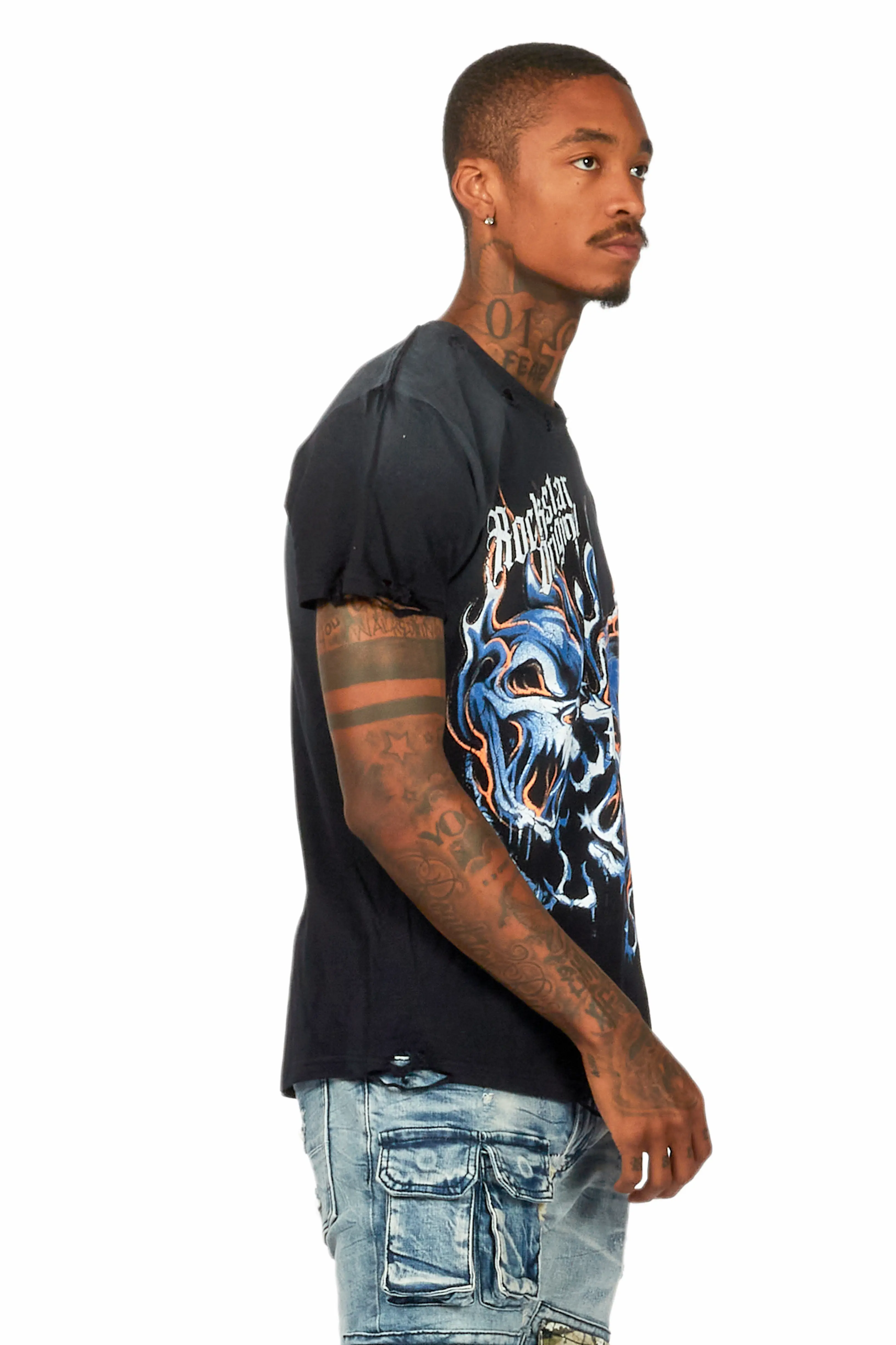 Texastea Black Graphic T-Shirt - Image 6