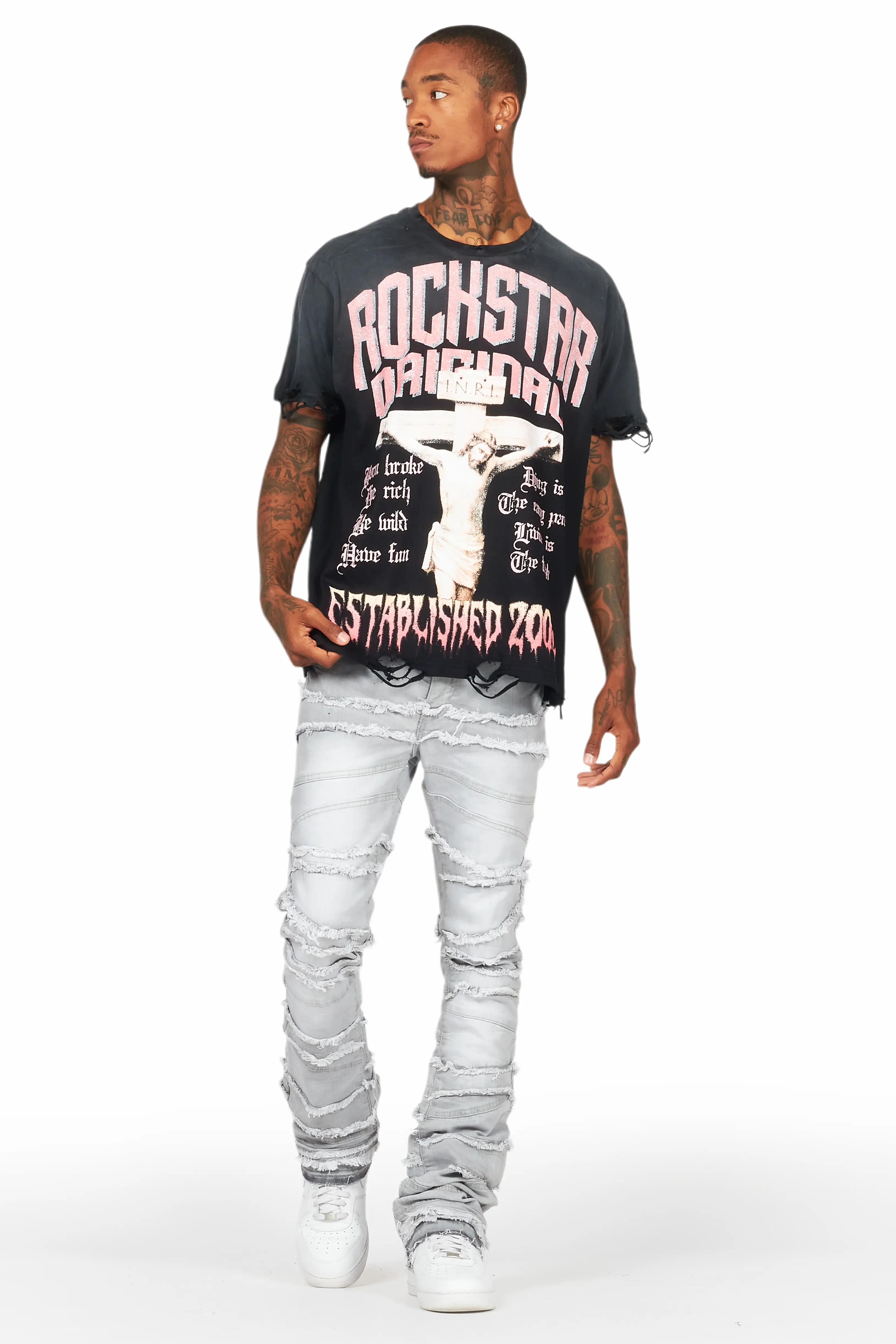 Awready Black Oversized Graphic T-Shirt - Image 3