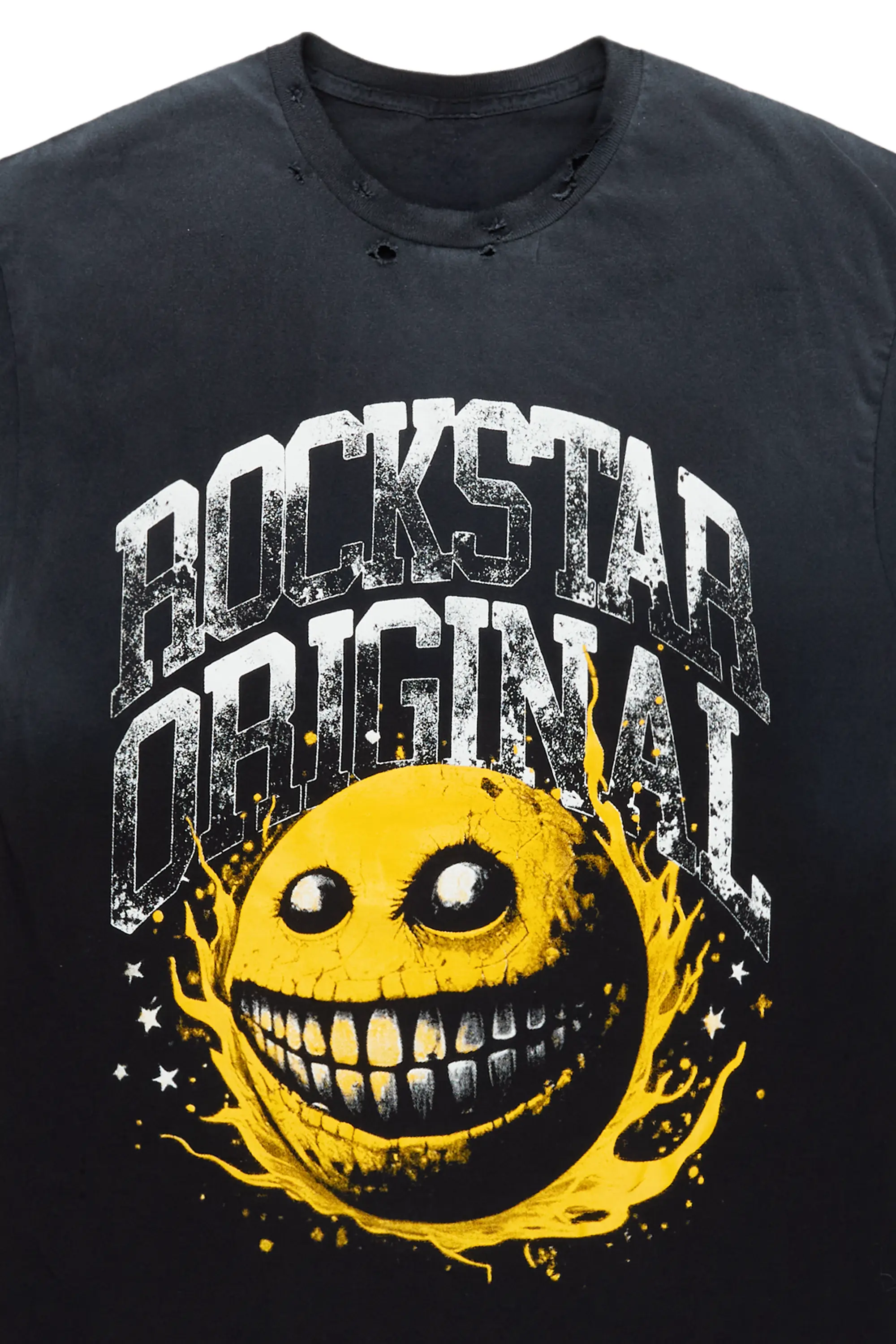 Chuffed Black Oversized Graphic T-Shirt - Image 3