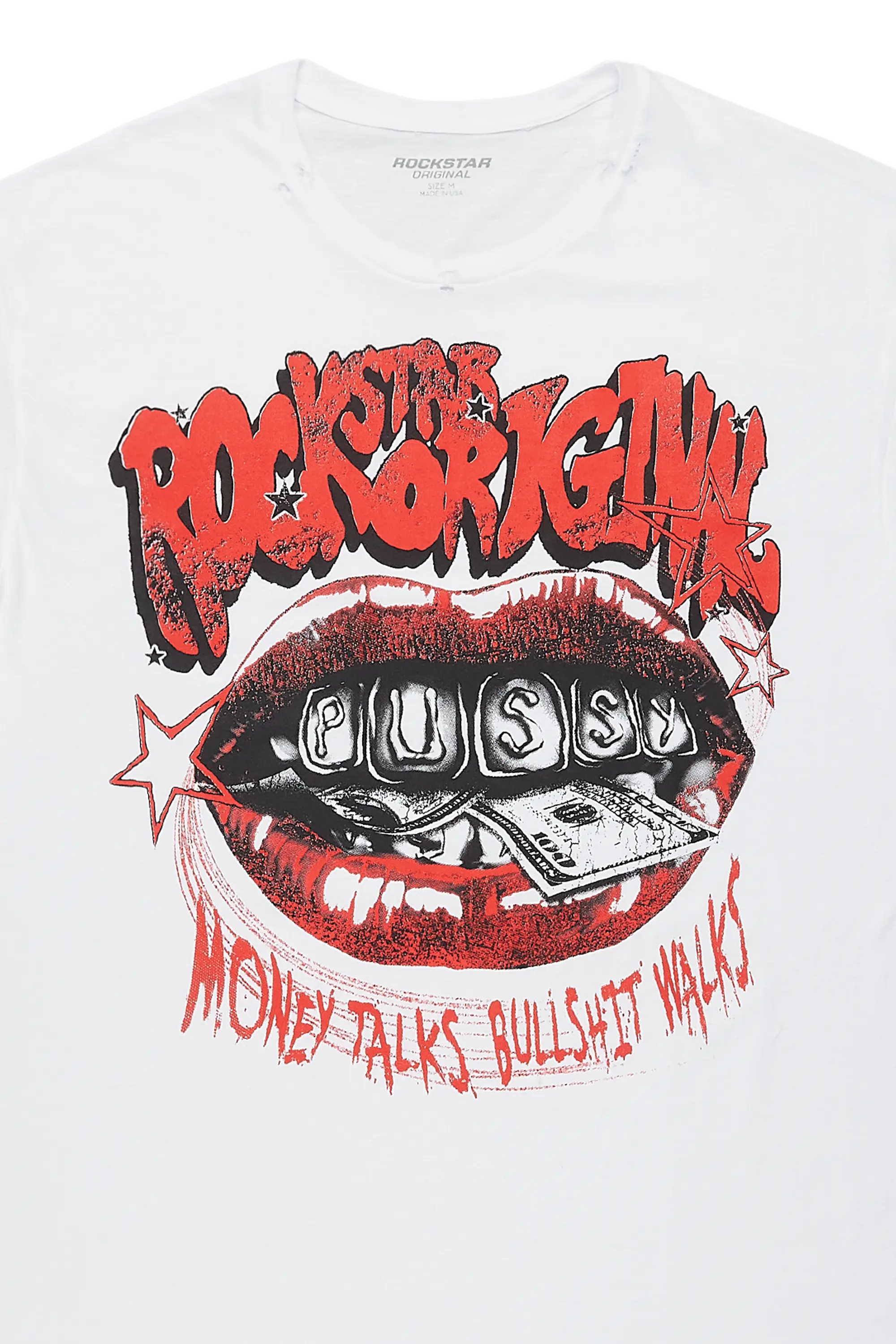 Bloke White Oversized Graphic T-Shirt - Image 5
