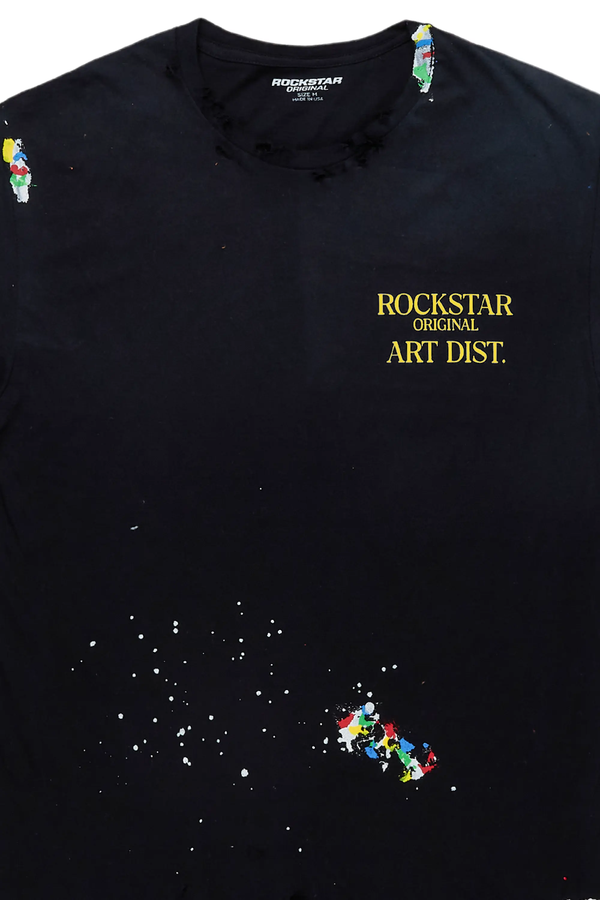 Vintage Palmer Black/Yellow Graphic T-Shirt - Image 5