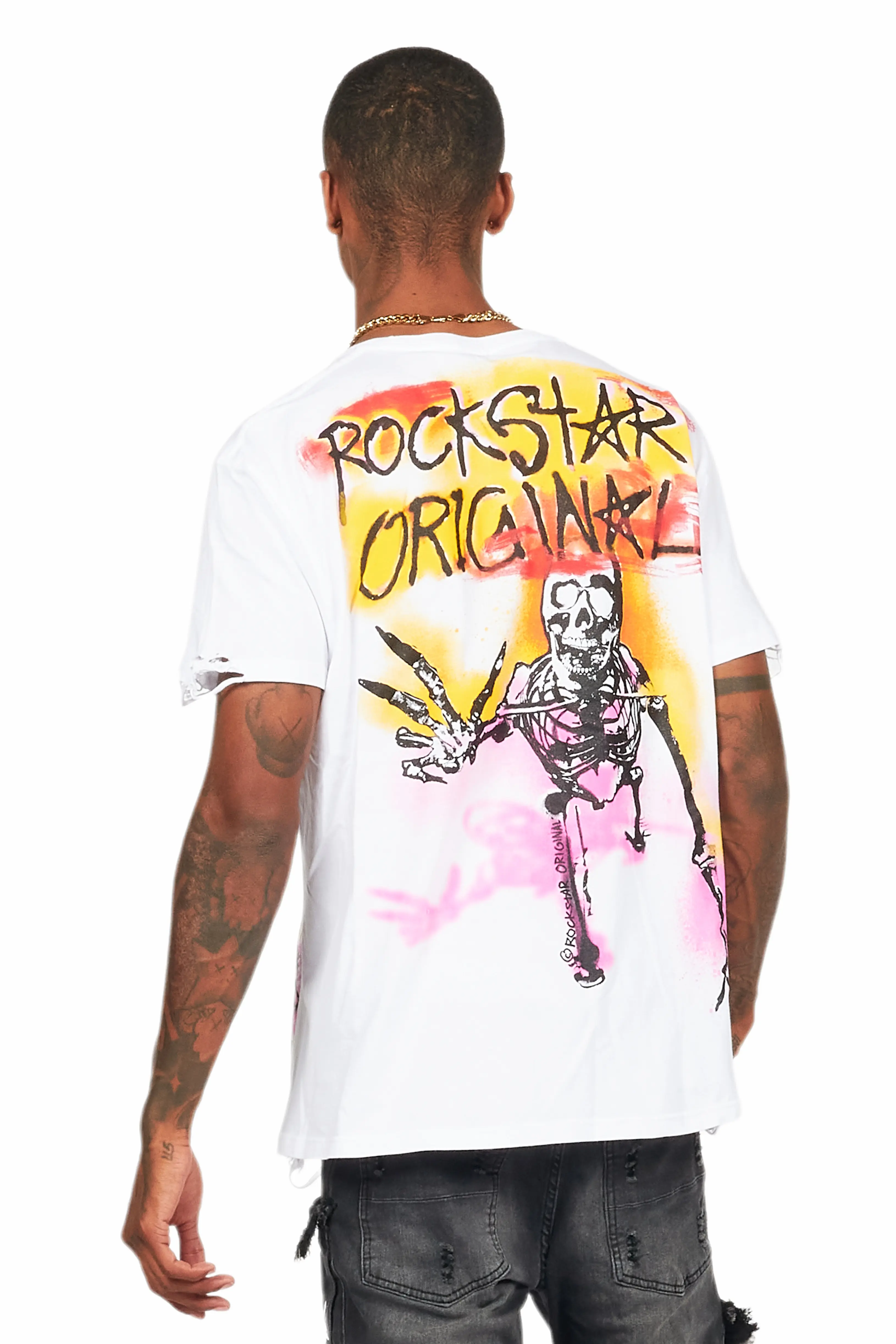 Soweto White Oversized Graphic T-Shirt - Image 4
