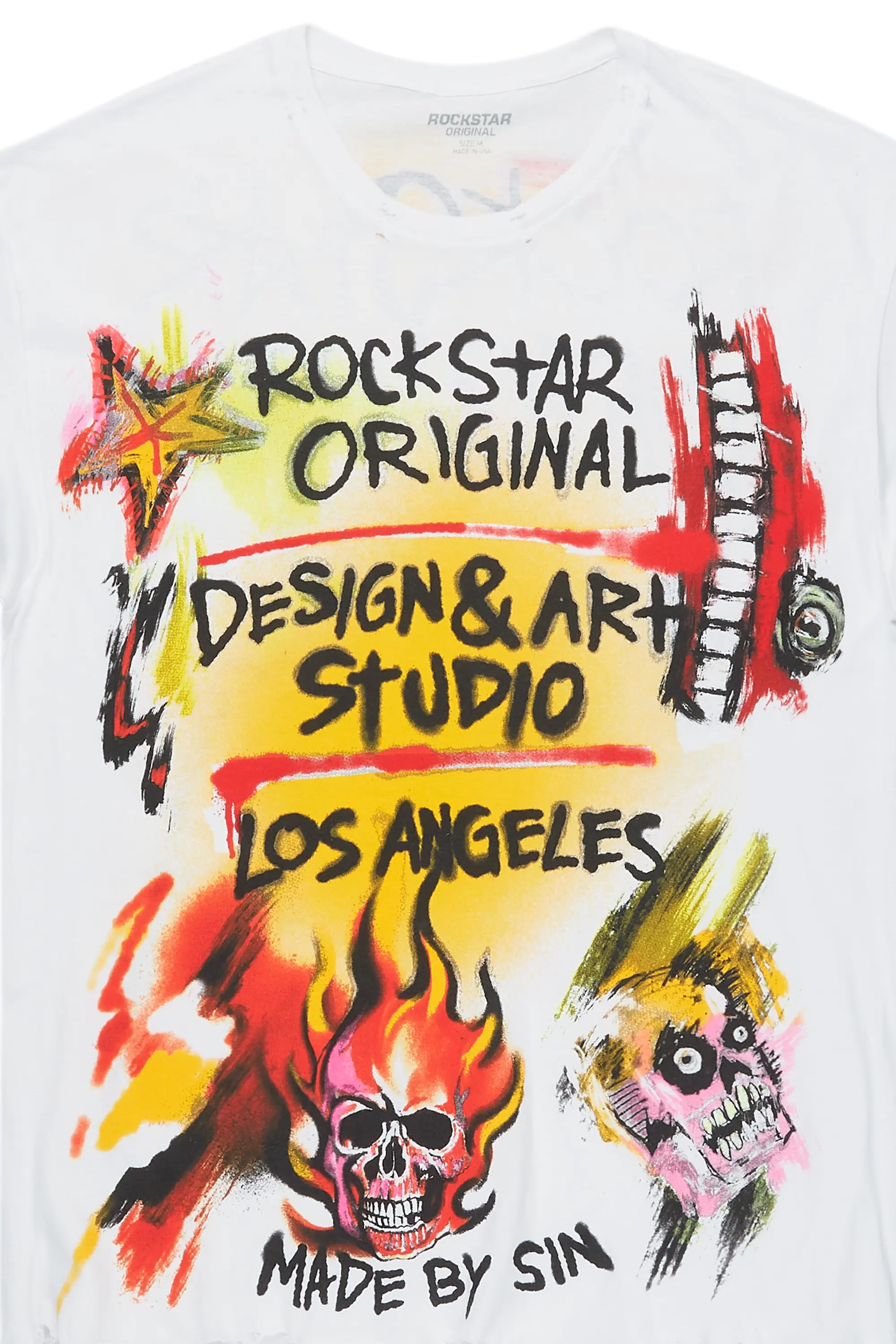Soweto White Oversized Graphic T-Shirt - Image 7