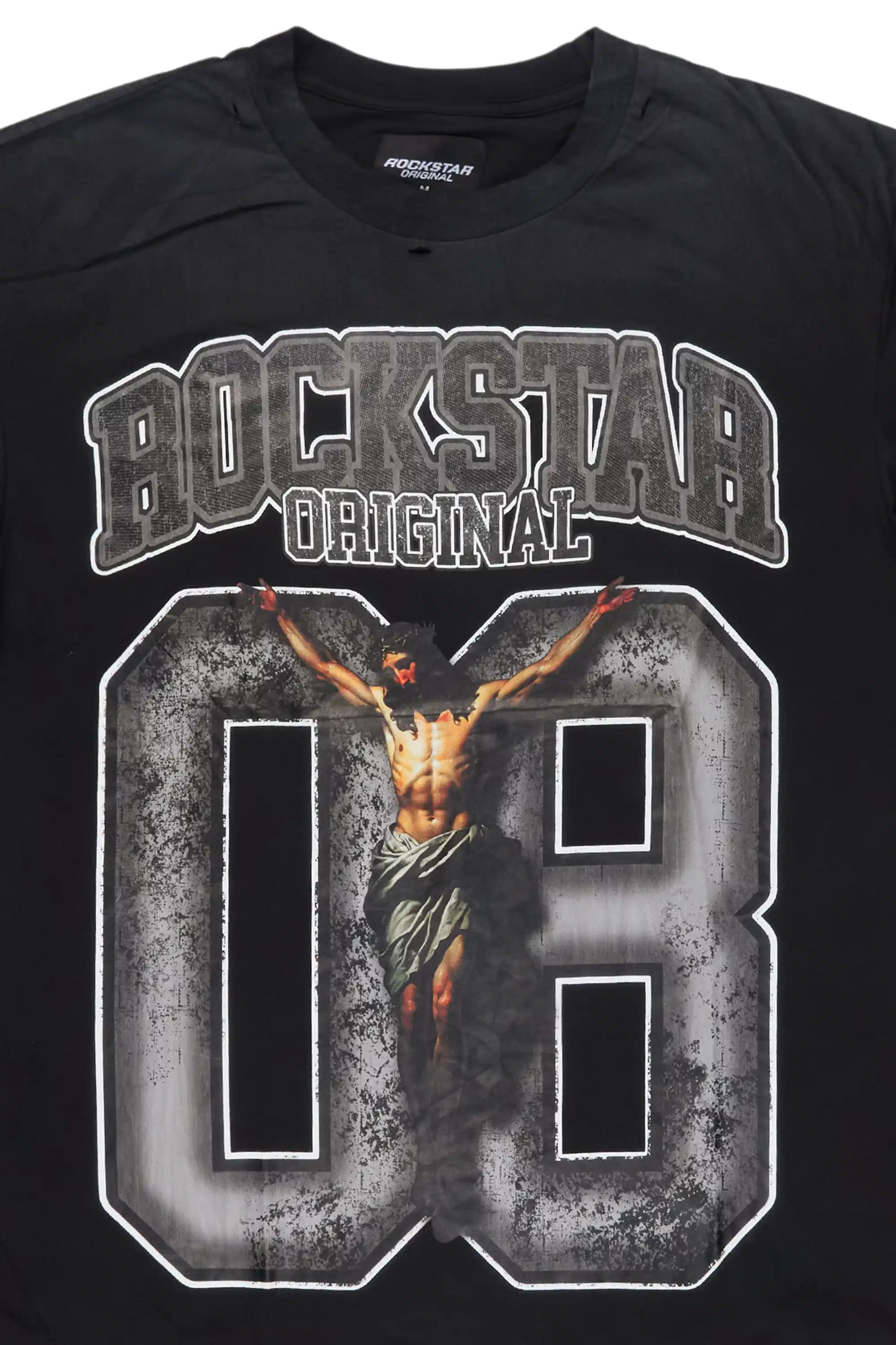 Fields Black/Grey Oversized Graphic T-Shirt - Image 8