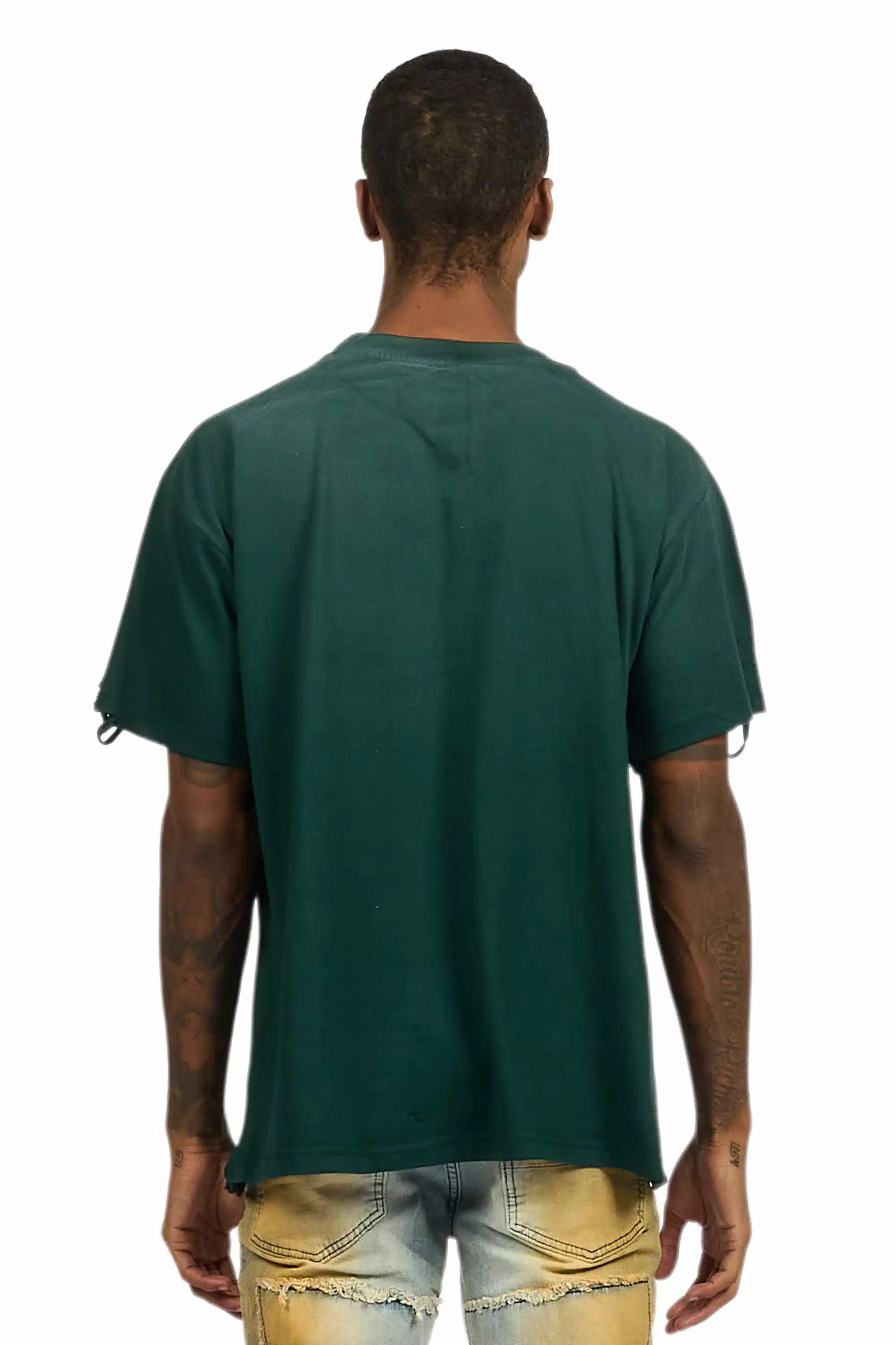 Shoota Dark Green/White Oversized Graphic T-Shirt - Image 5