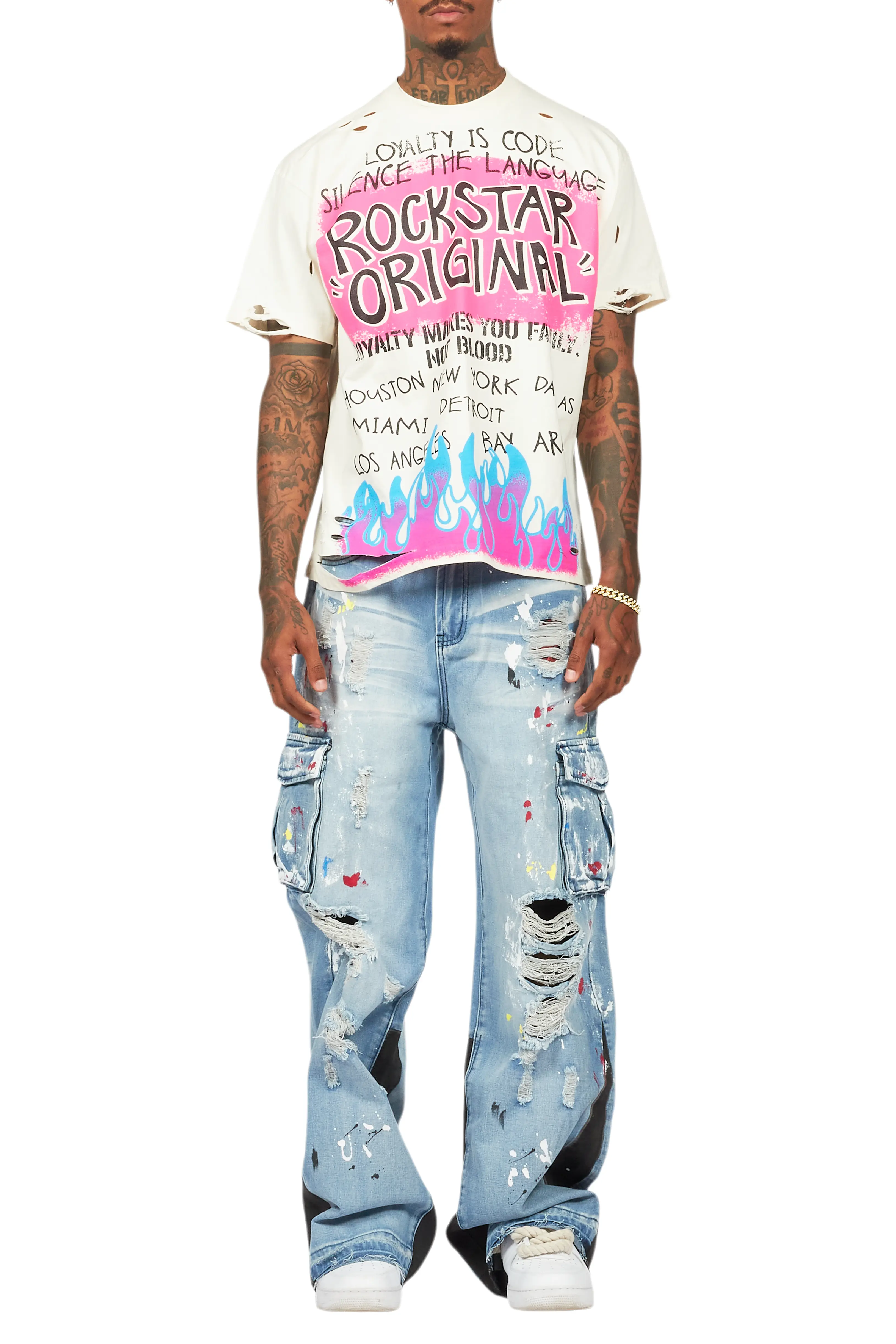 Beno Beige Oversized Graphic T-Shirt - Image 8