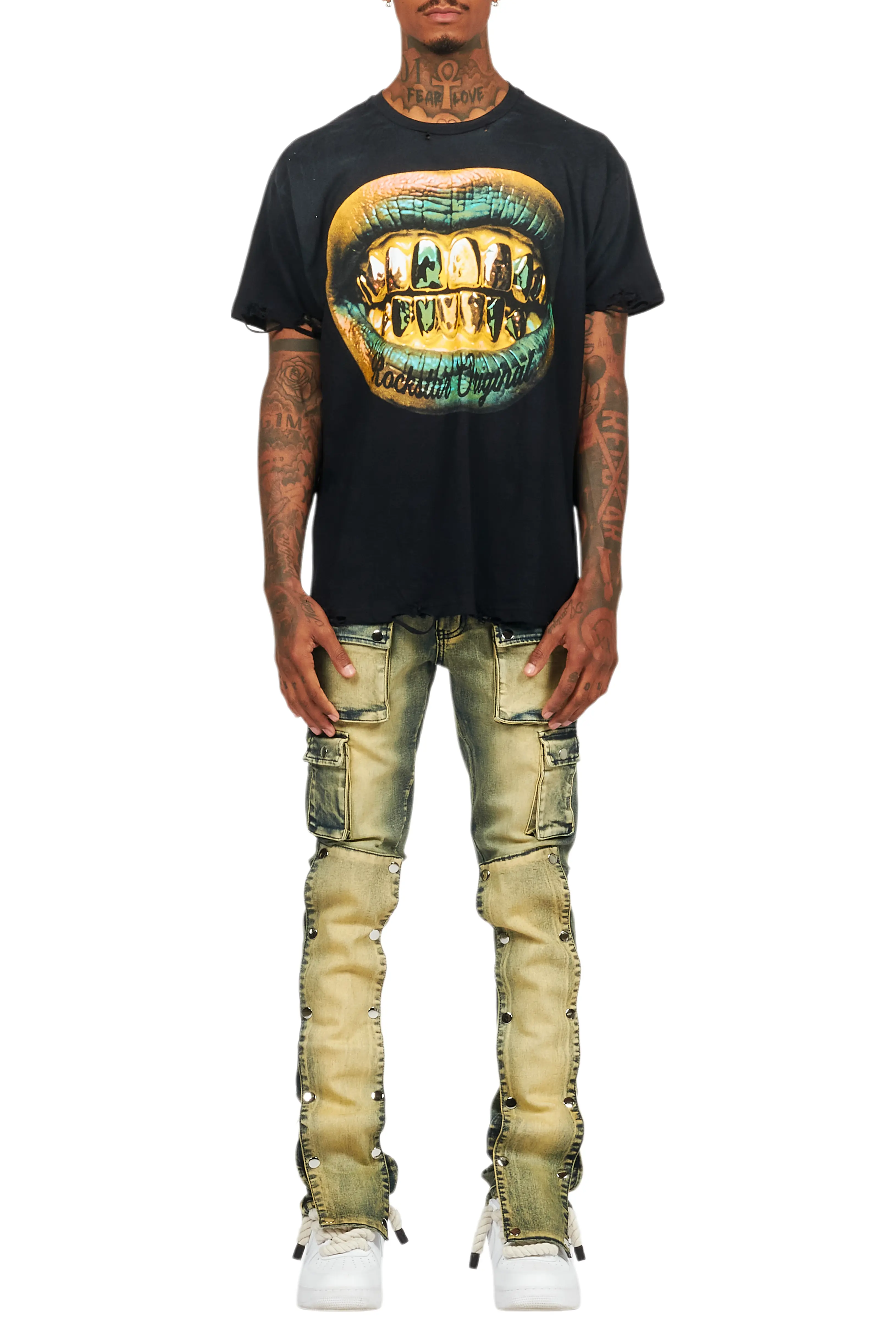Gonen Black Oversized Graphic T-Shirt - Image 12