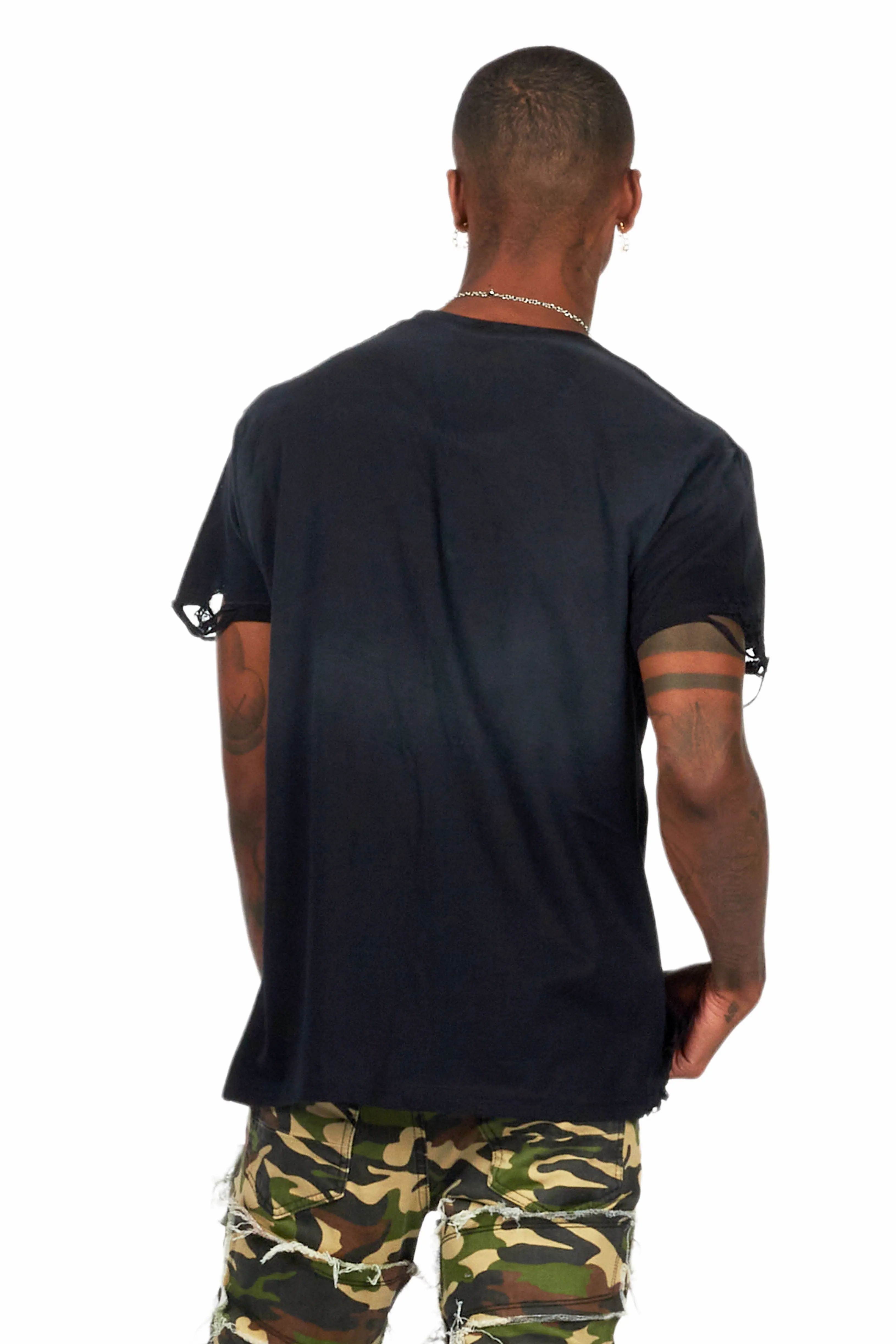 Janus Black Oversized Graphic T-Shirt - Image 4