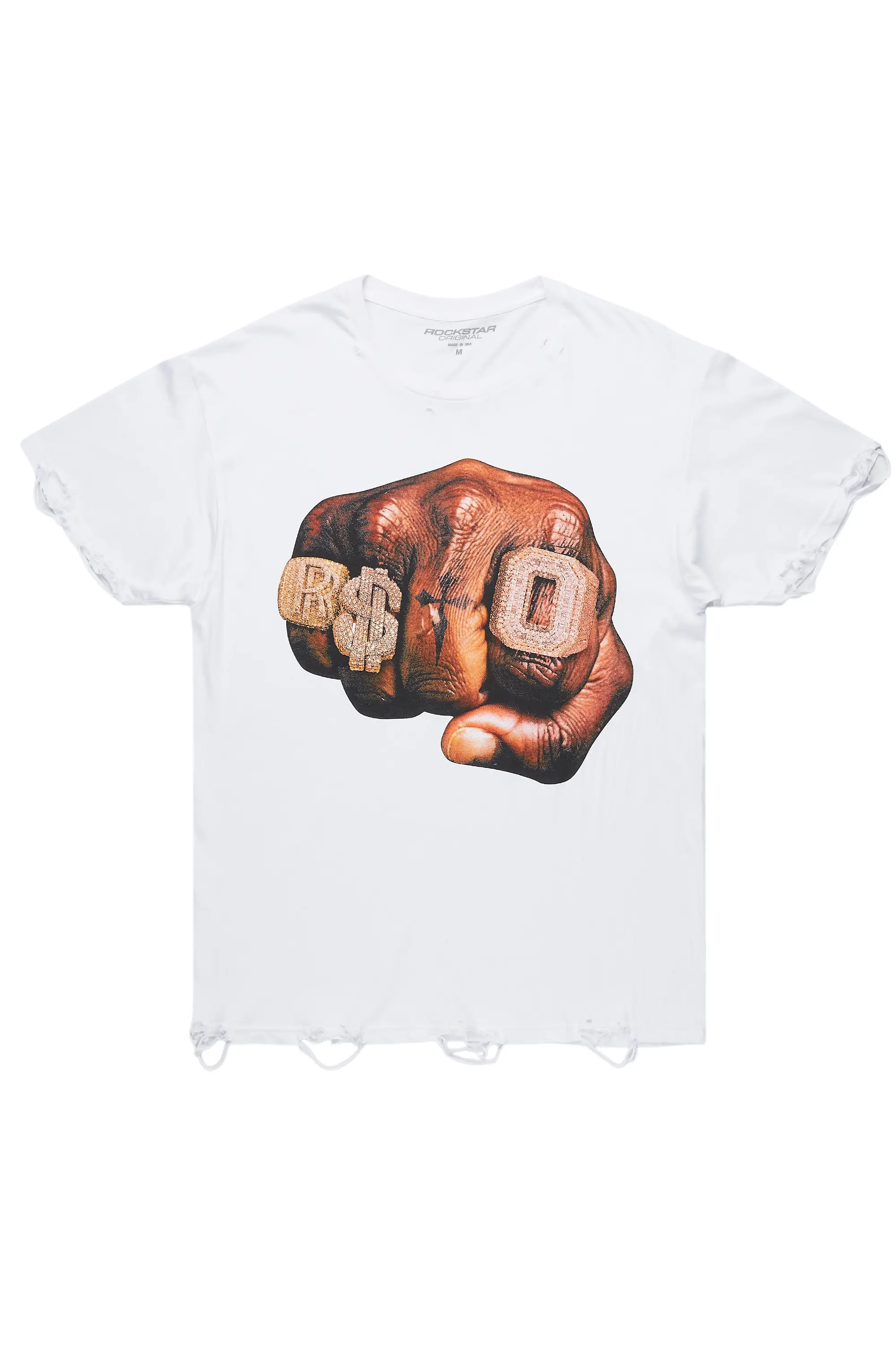 Janus White Oversized Graphic T-Shirt
