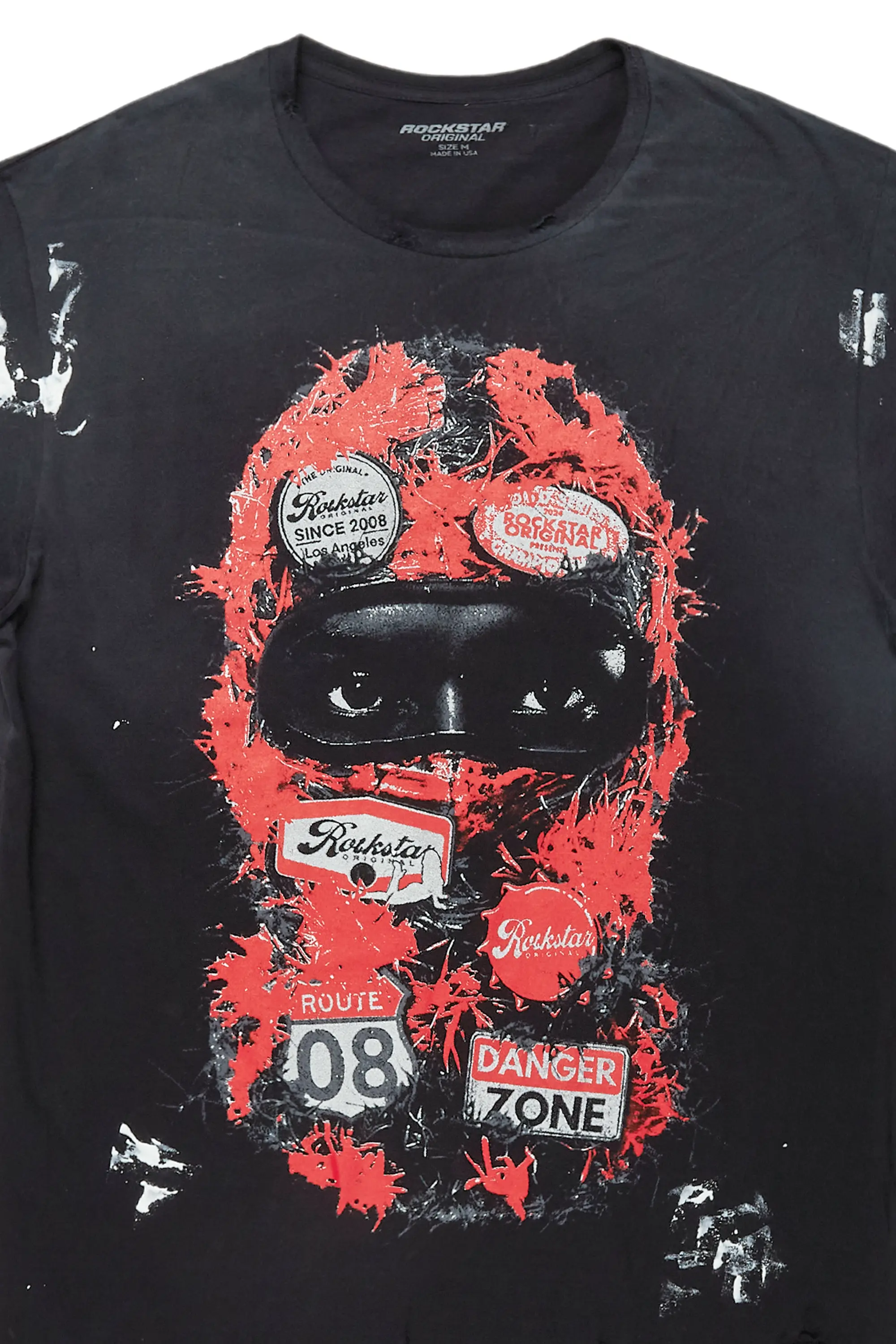 Barth Black Oversized Graphic T-Shirt - Image 6