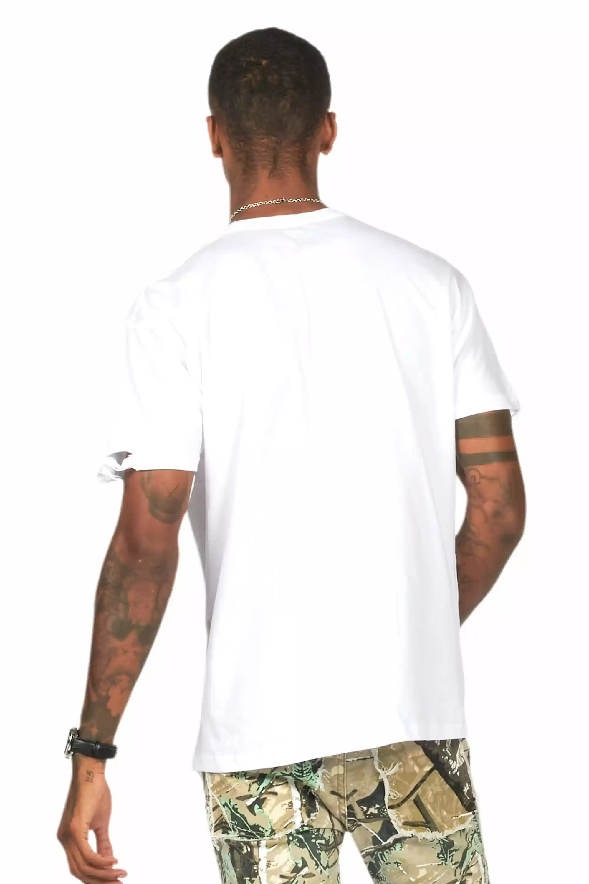 Tarl White Oversized Graphic T-Shirt - Image 5