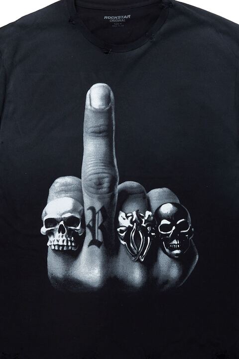 Ummar Black Oversized Graphic T-Shirt - Image 7