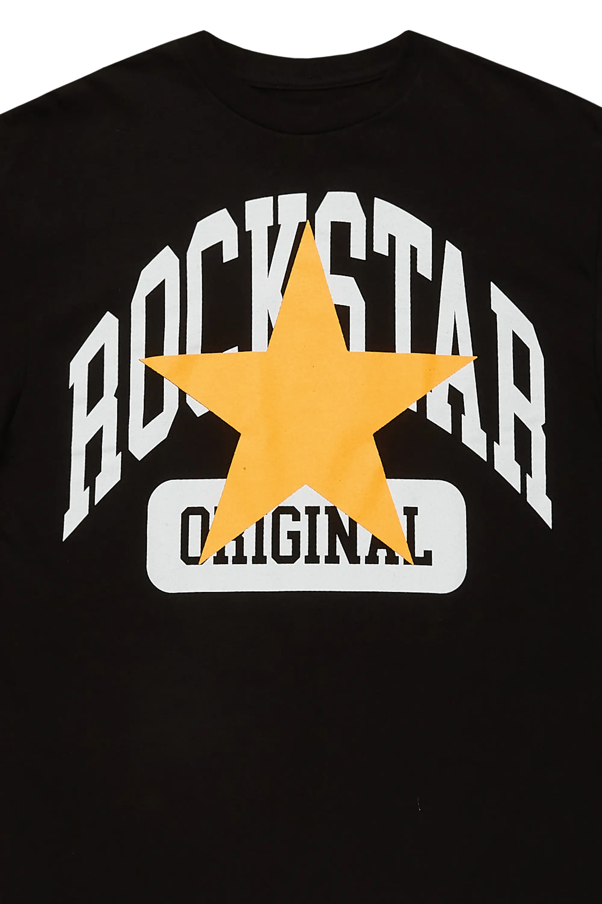 Dash Black/Orange Graphic T-Shirt - Image 2