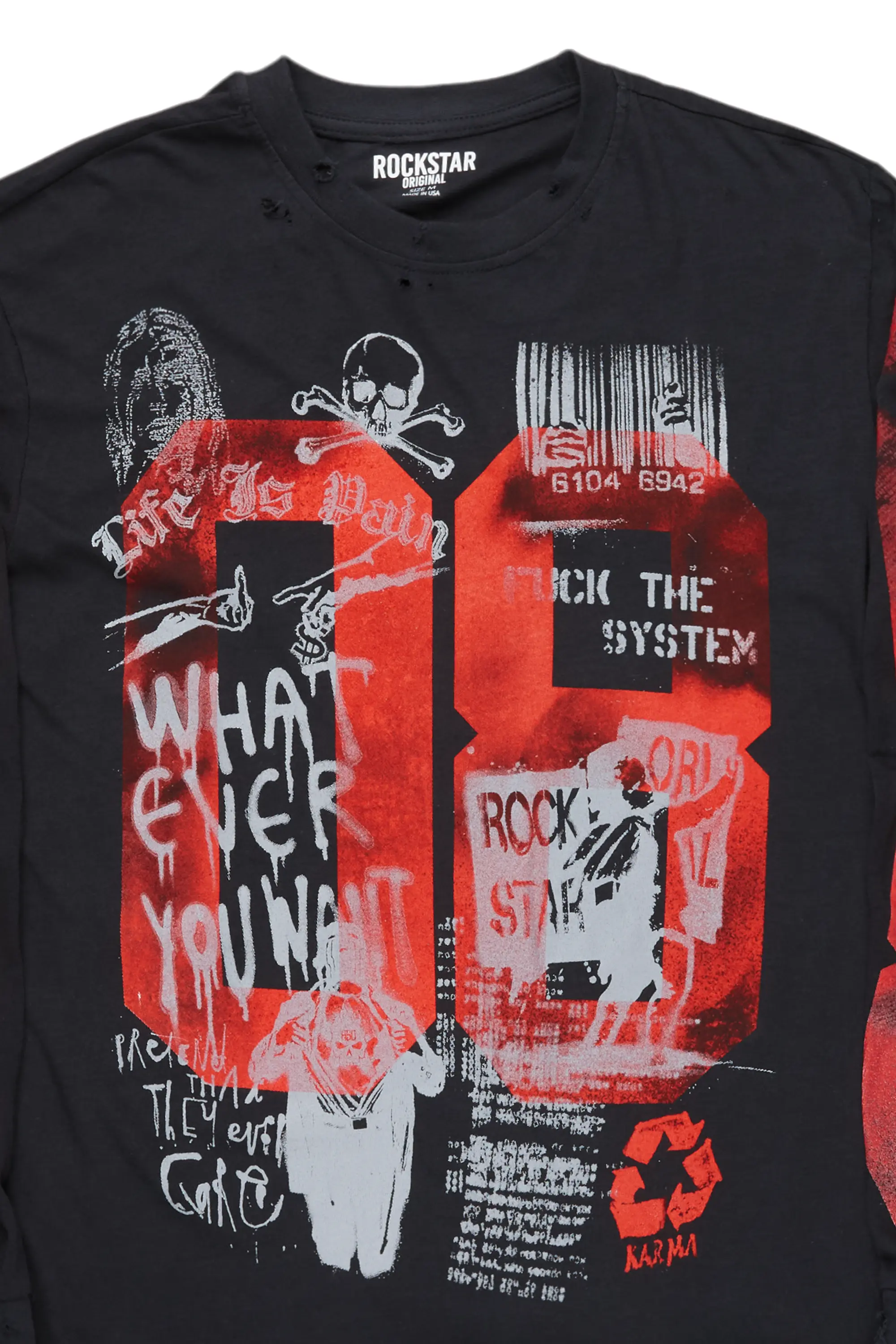 Grill Black Long Sleeve Graphic T-Shirt - Image 13