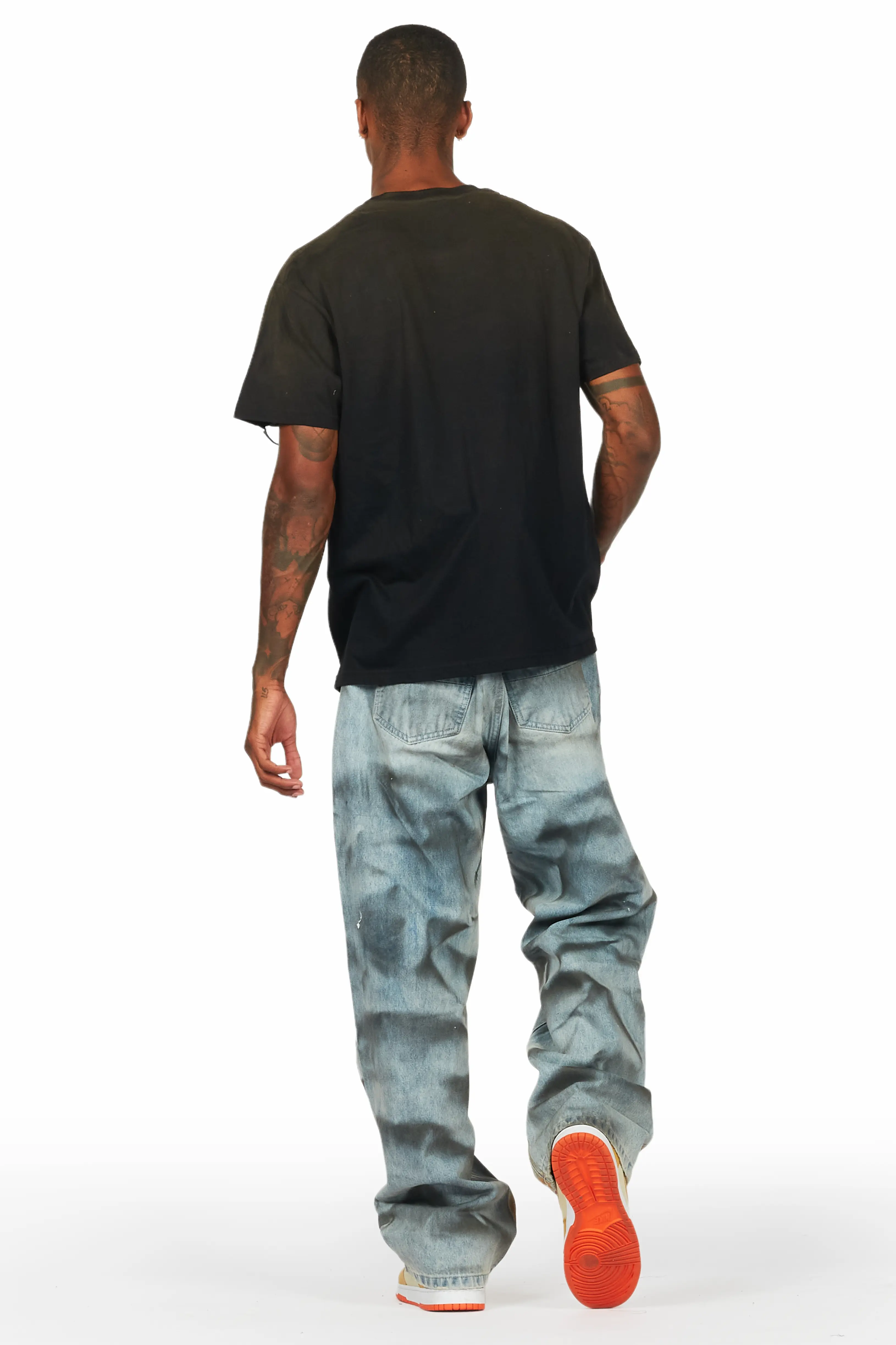 Lajos Black Graphic Oversized T-Shirt - Image 4