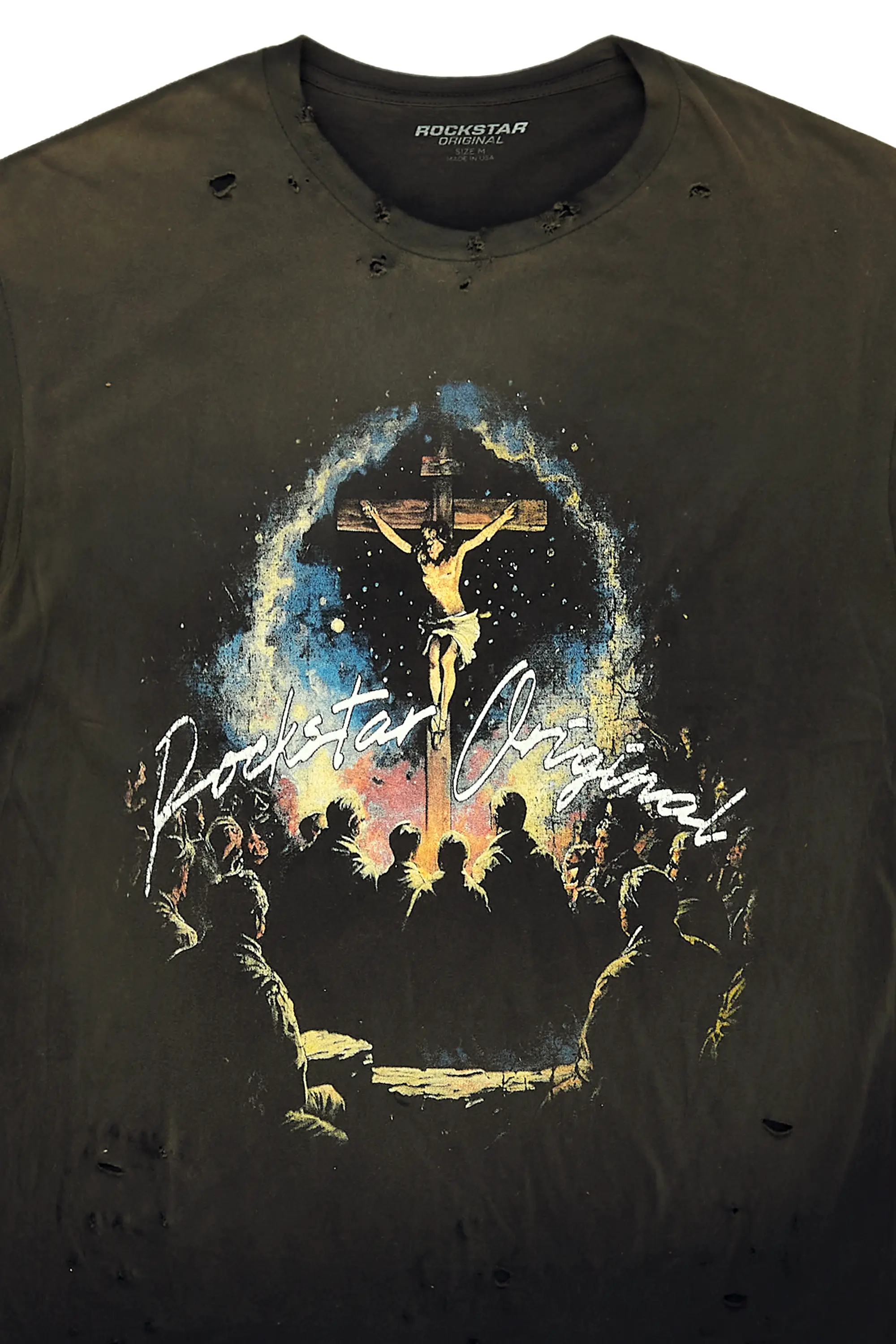 Lajos Black Graphic Oversized T-Shirt - Image 7