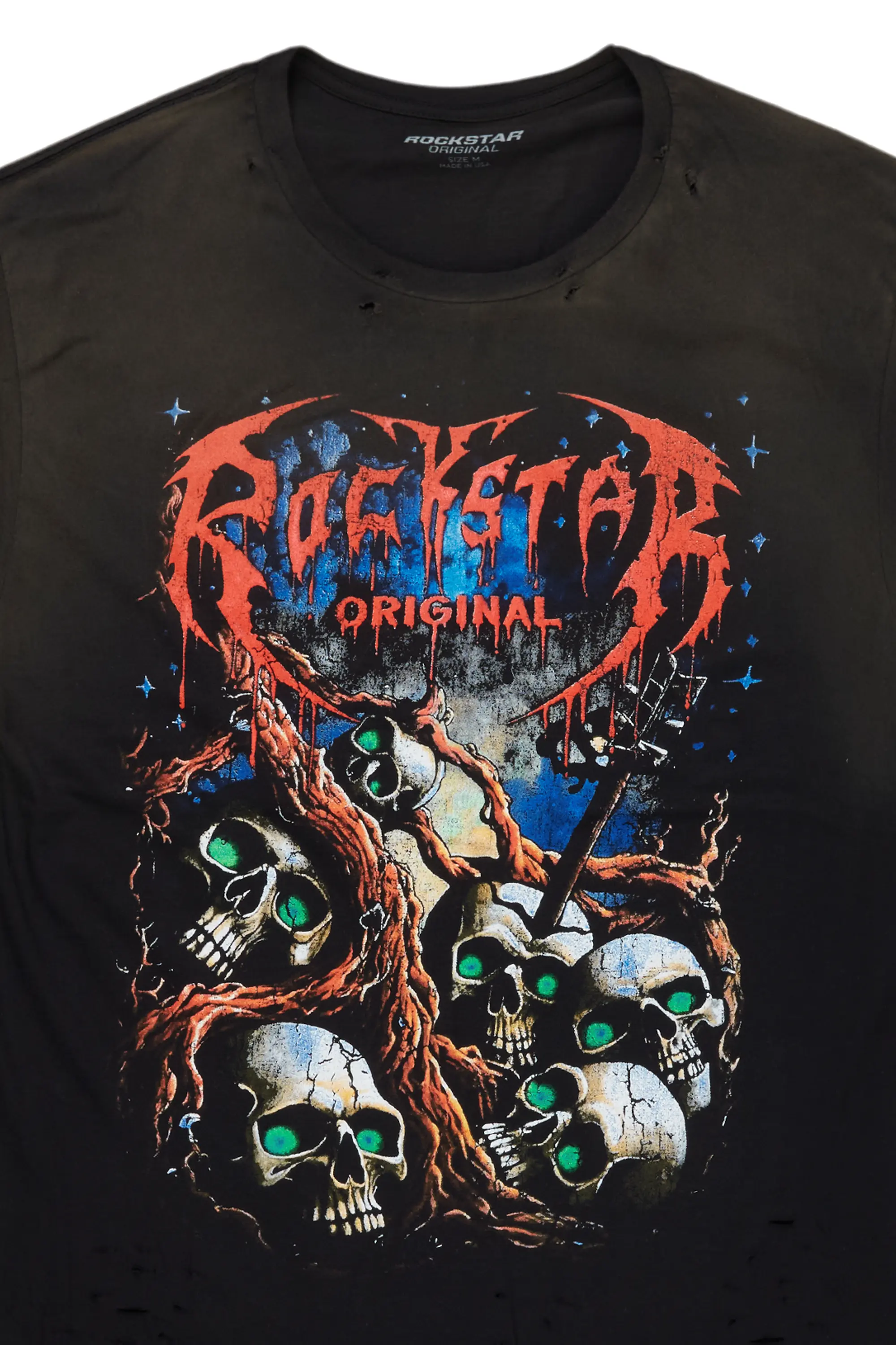Cappy Black Graphic Oversized T-Shirt - Image 5