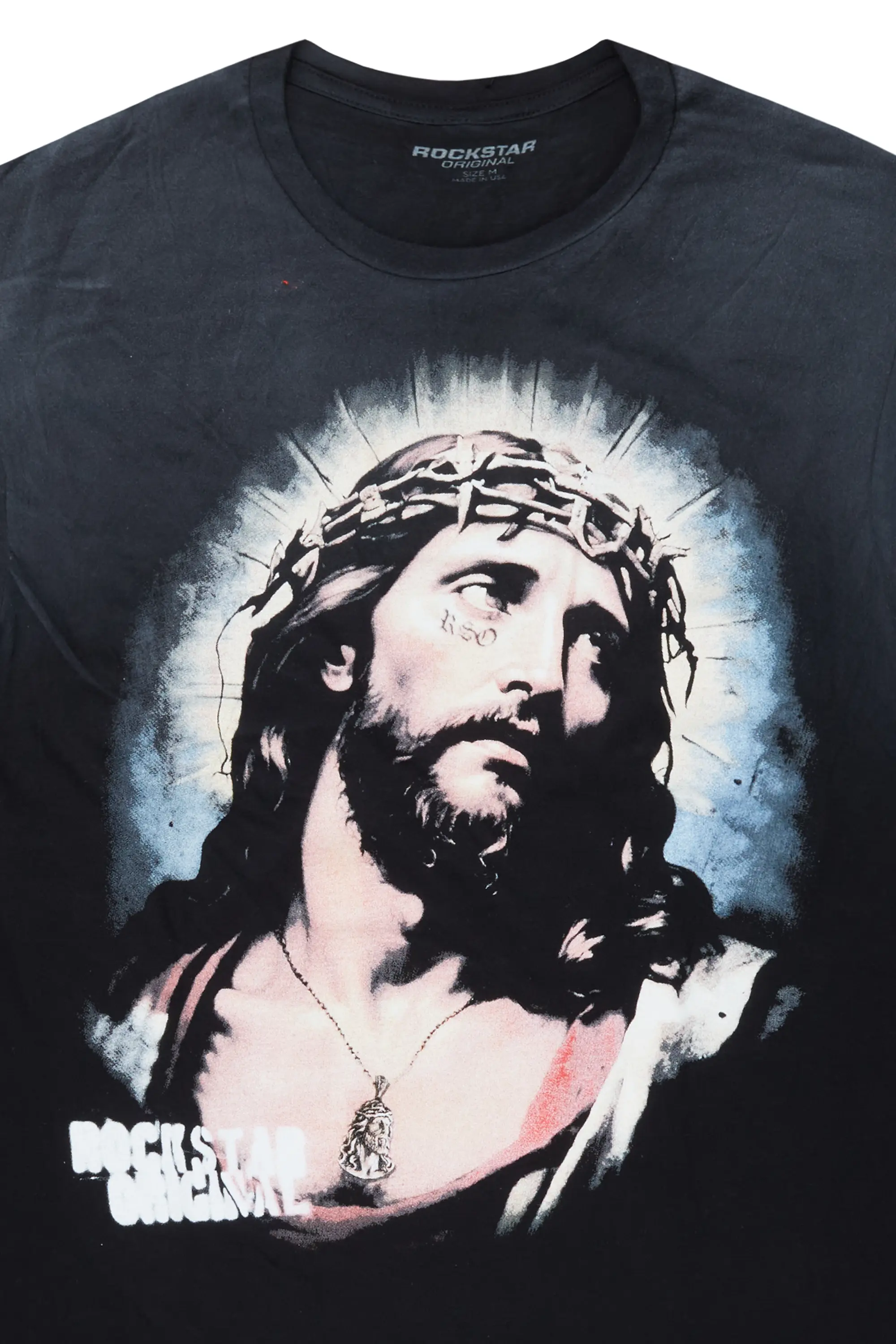 Dacre Black Graphic Oversized T-Shirt - Image 5