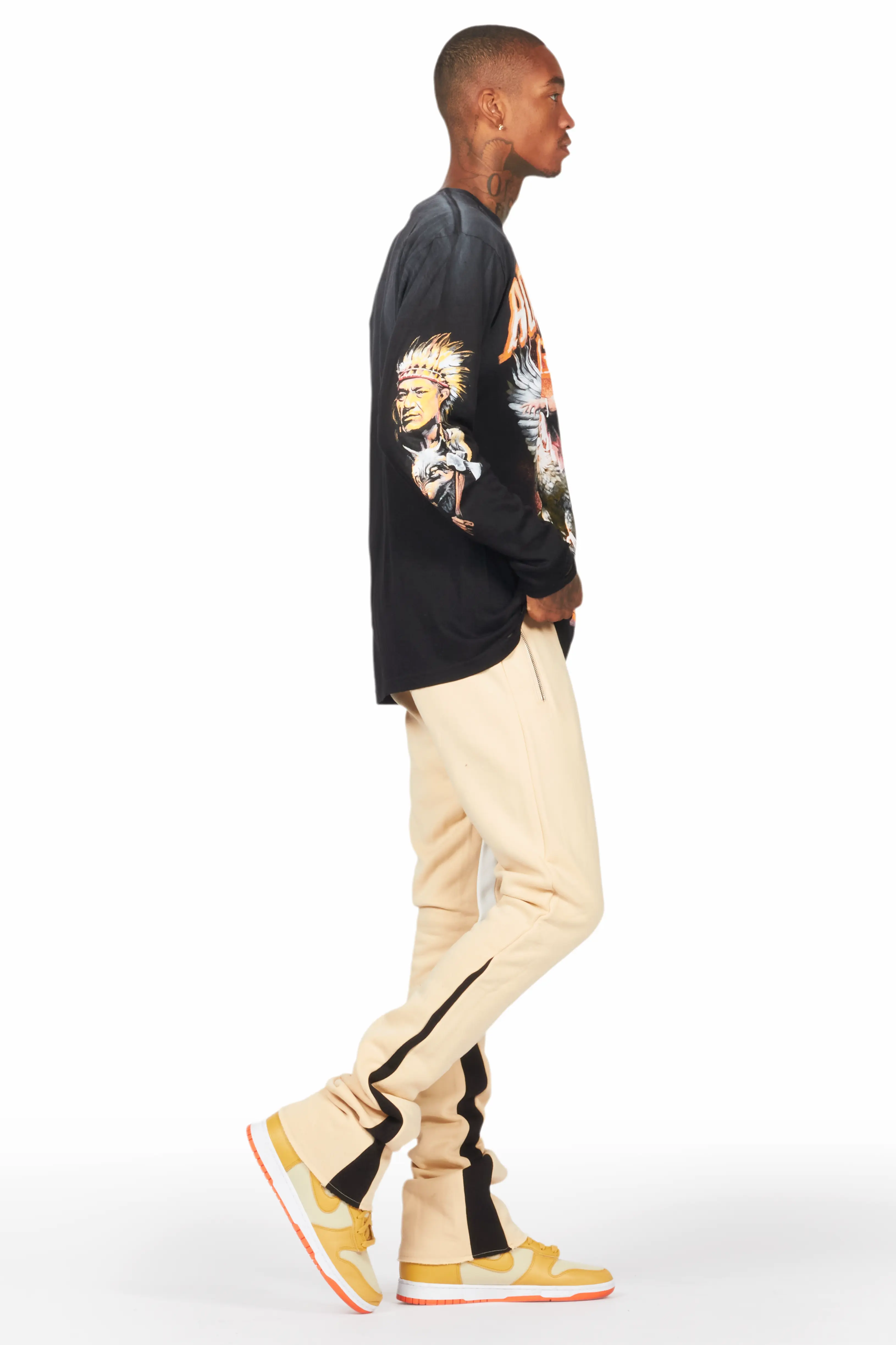 Ferris Black Long Sleeve Graphic T-Shirt - Image 6