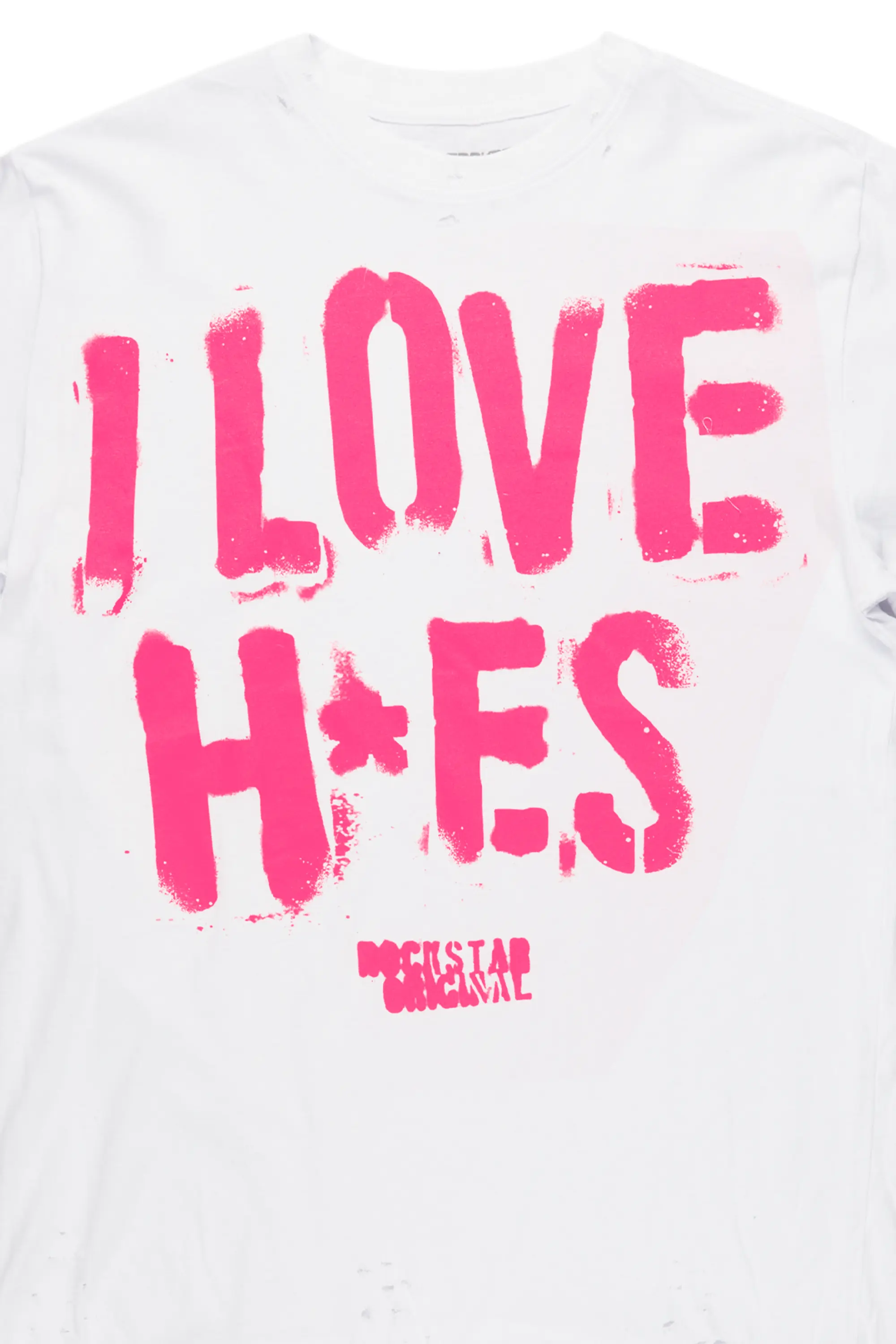 Banyan White/Pink Graphic Oversized T-Shirt - Image 8