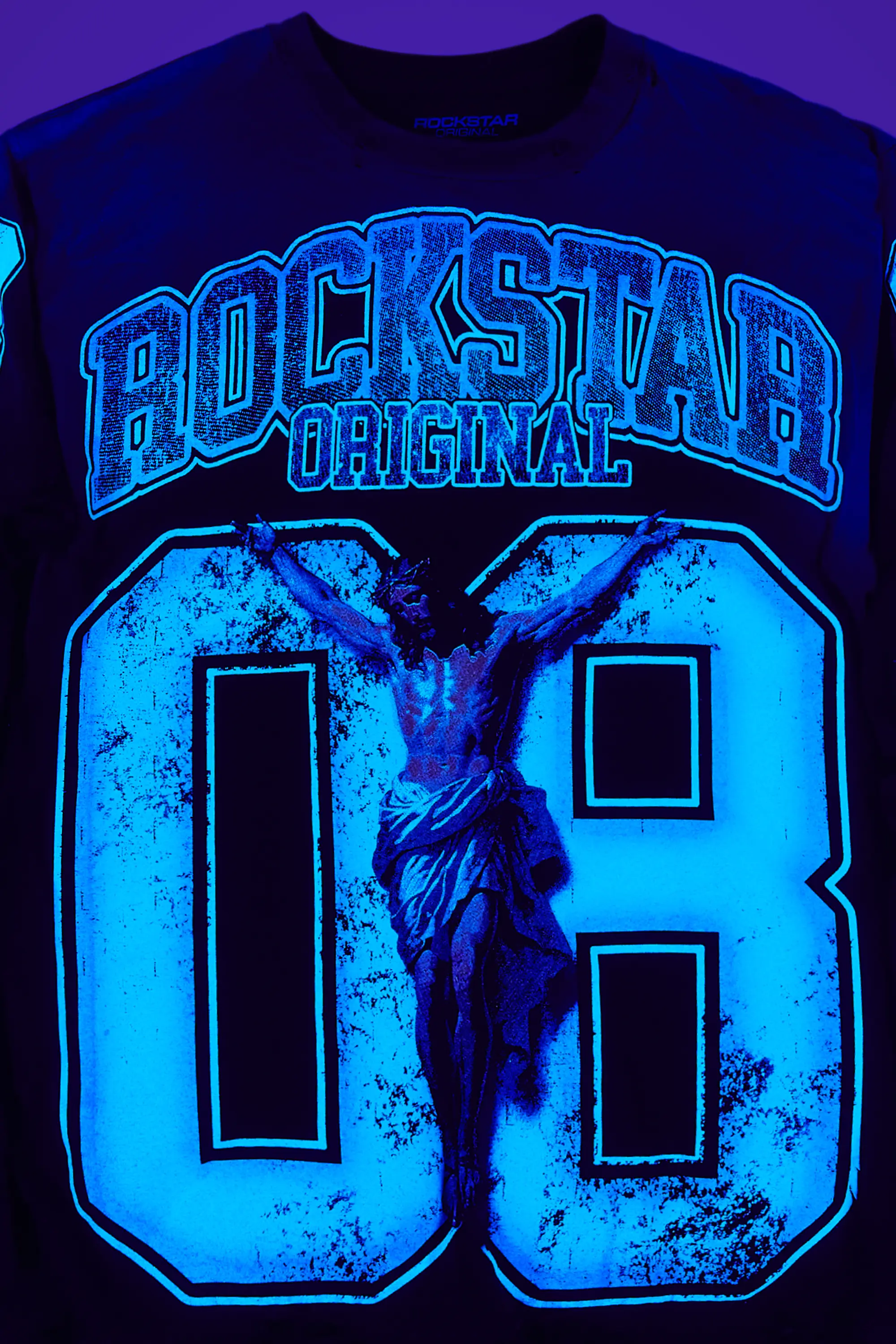 Fields Black/Blue Double Layer Long Sleeve Graphic T-Shirt - Image 15