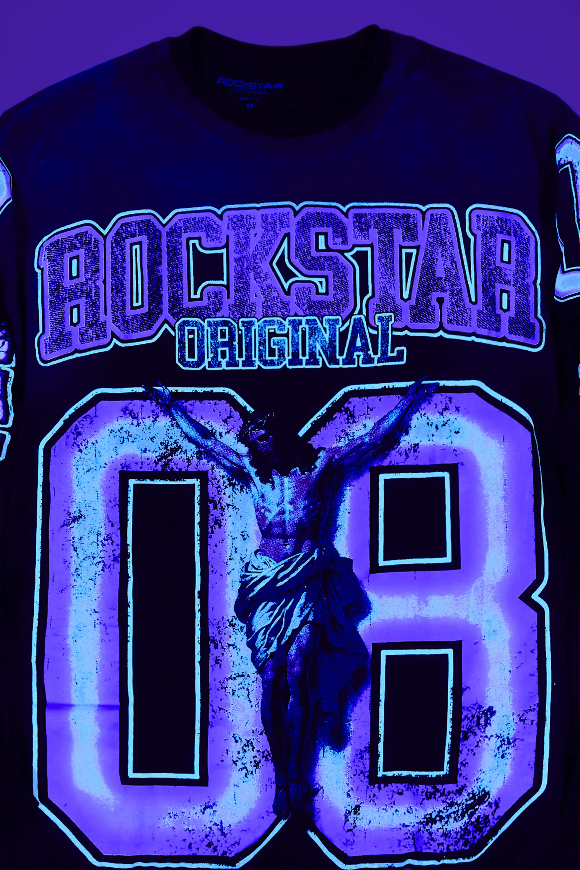 Fields Black/Purple Double Layer Long Sleeve Graphic T-Shirt - Image 15